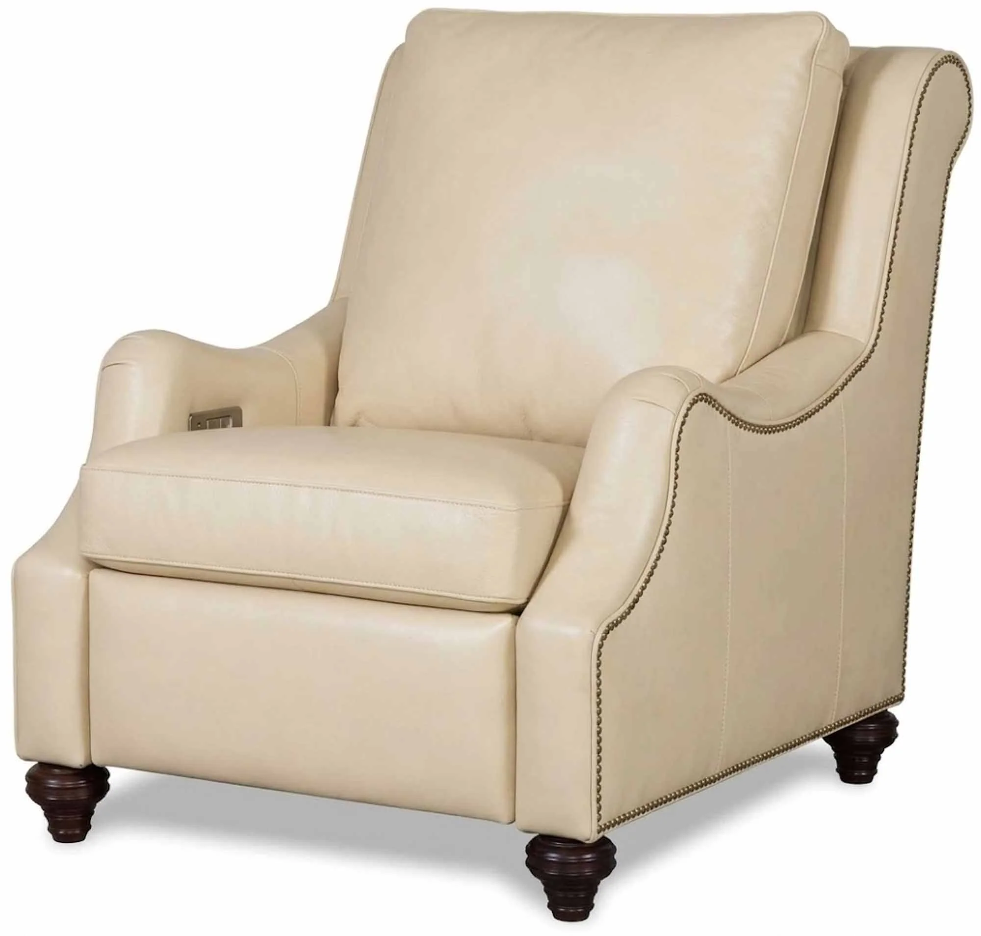 Jake Leather Power Recliner With Articulating Headrest - Image 6