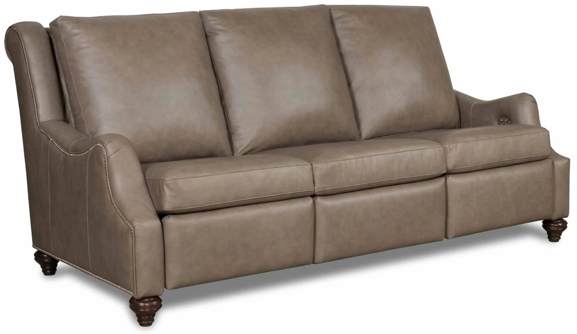 Jake Leather Power Reclining Loveseat With Articulating Headrest