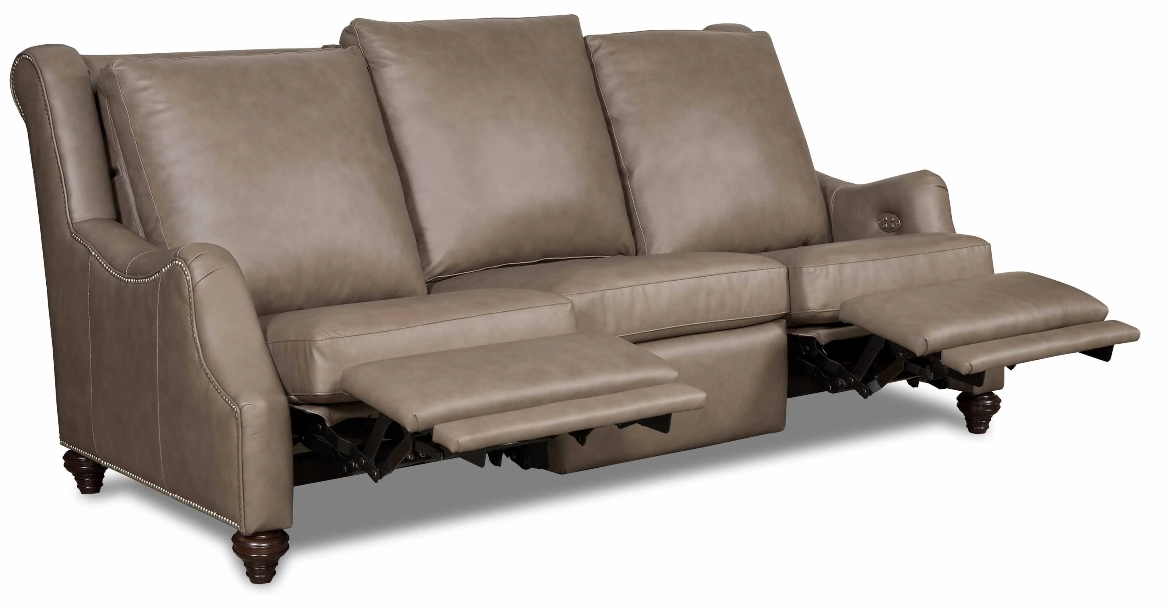 Jake Leather Power Reclining Loveseat With Articulating Headrest - Image 3