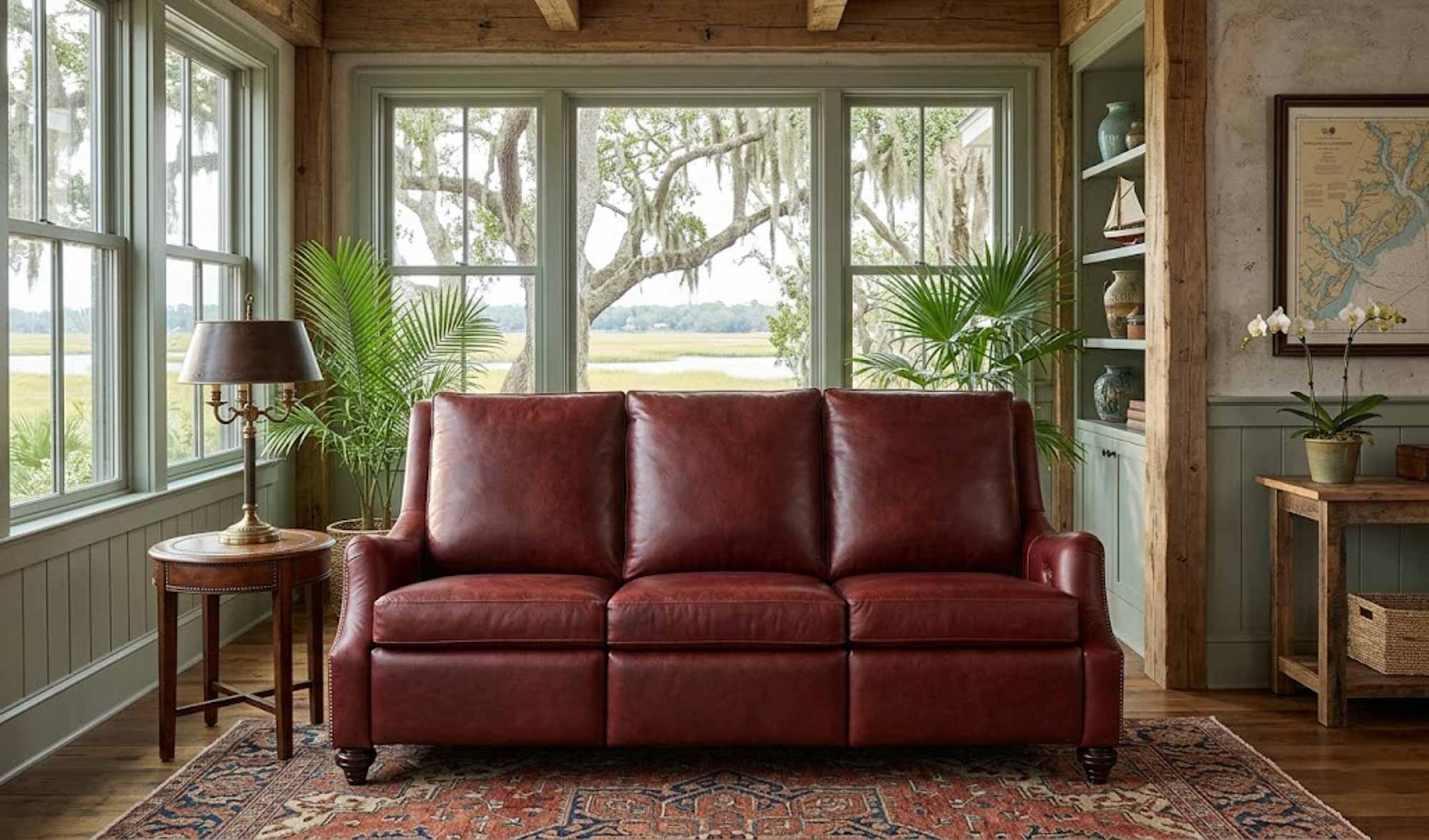 Jake Leather Power Reclining Loveseat With Articulating Headrest - Image 5