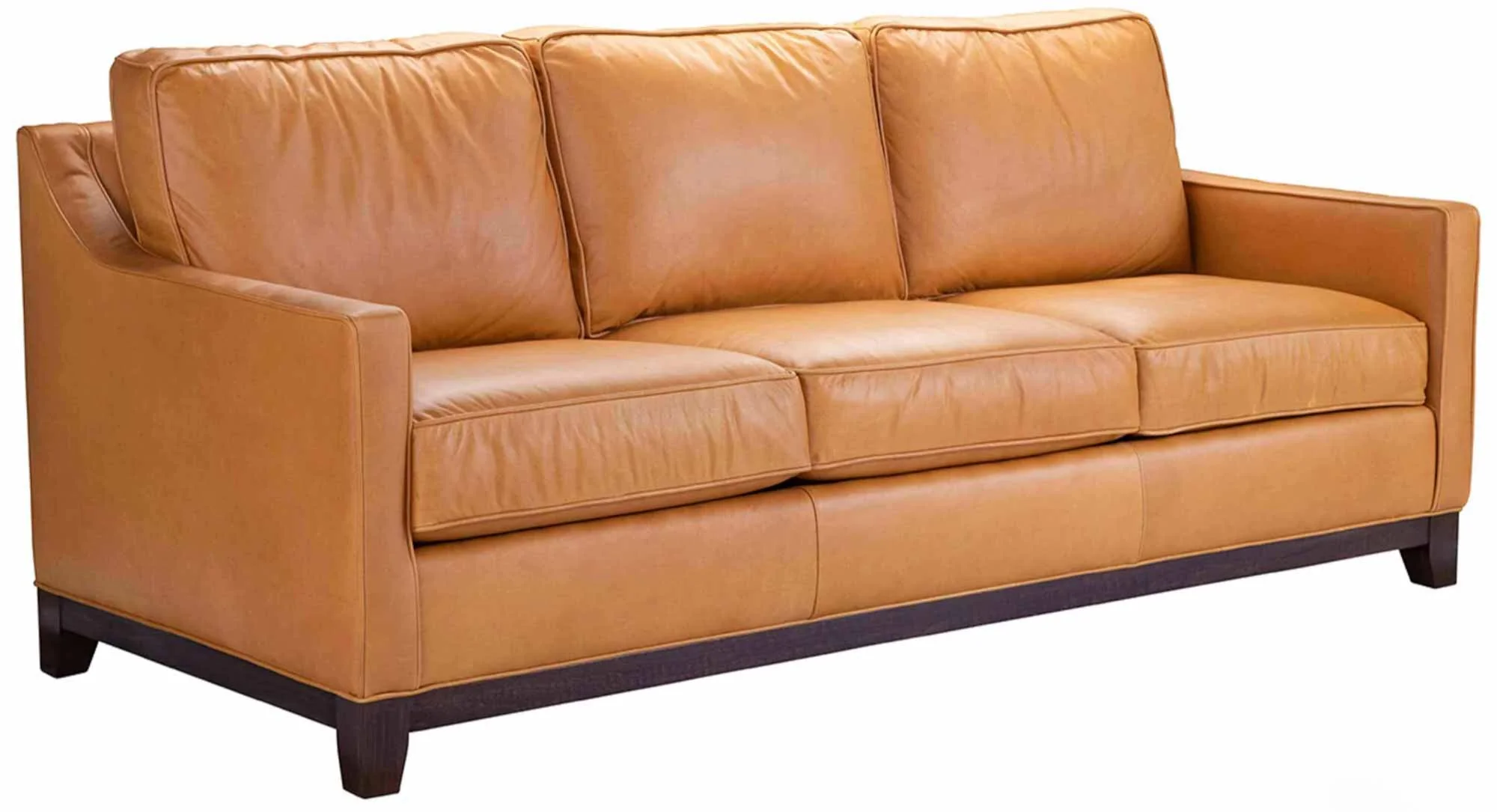 James Leather Loveseat