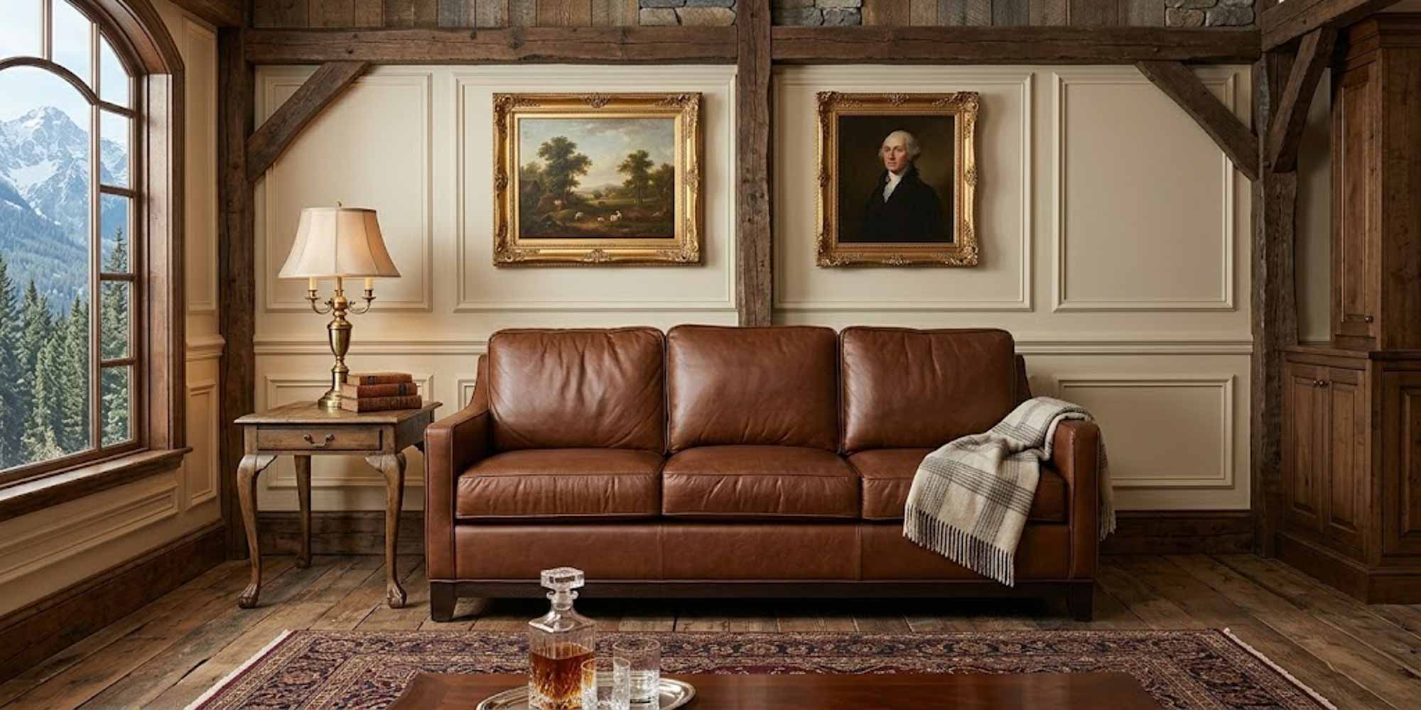 James Leather Loveseat - Image 3