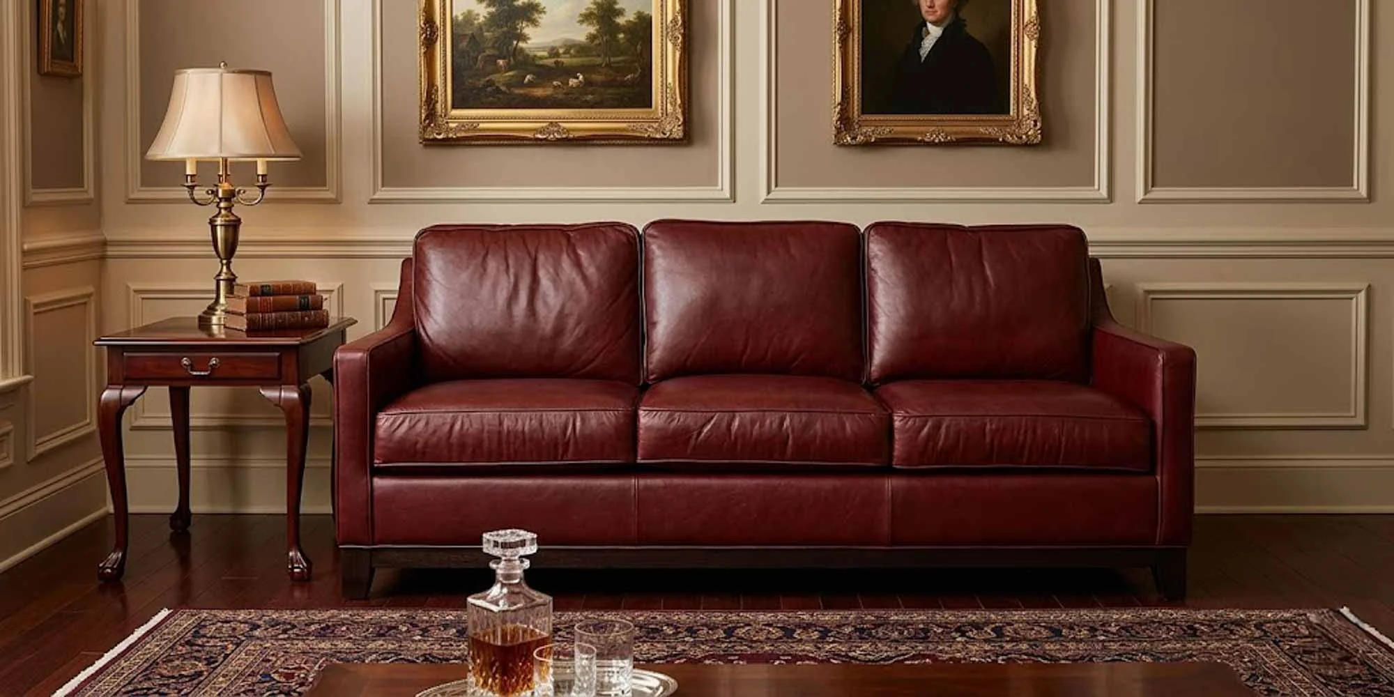 James Leather Loveseat - Image 4