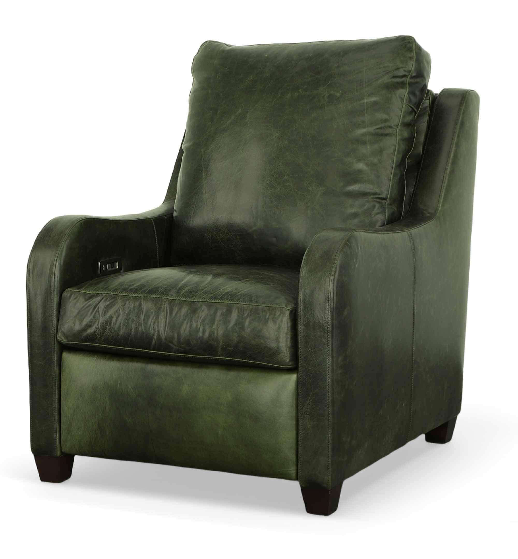 Jamie Leather Power Recliner With Articulating Headrest