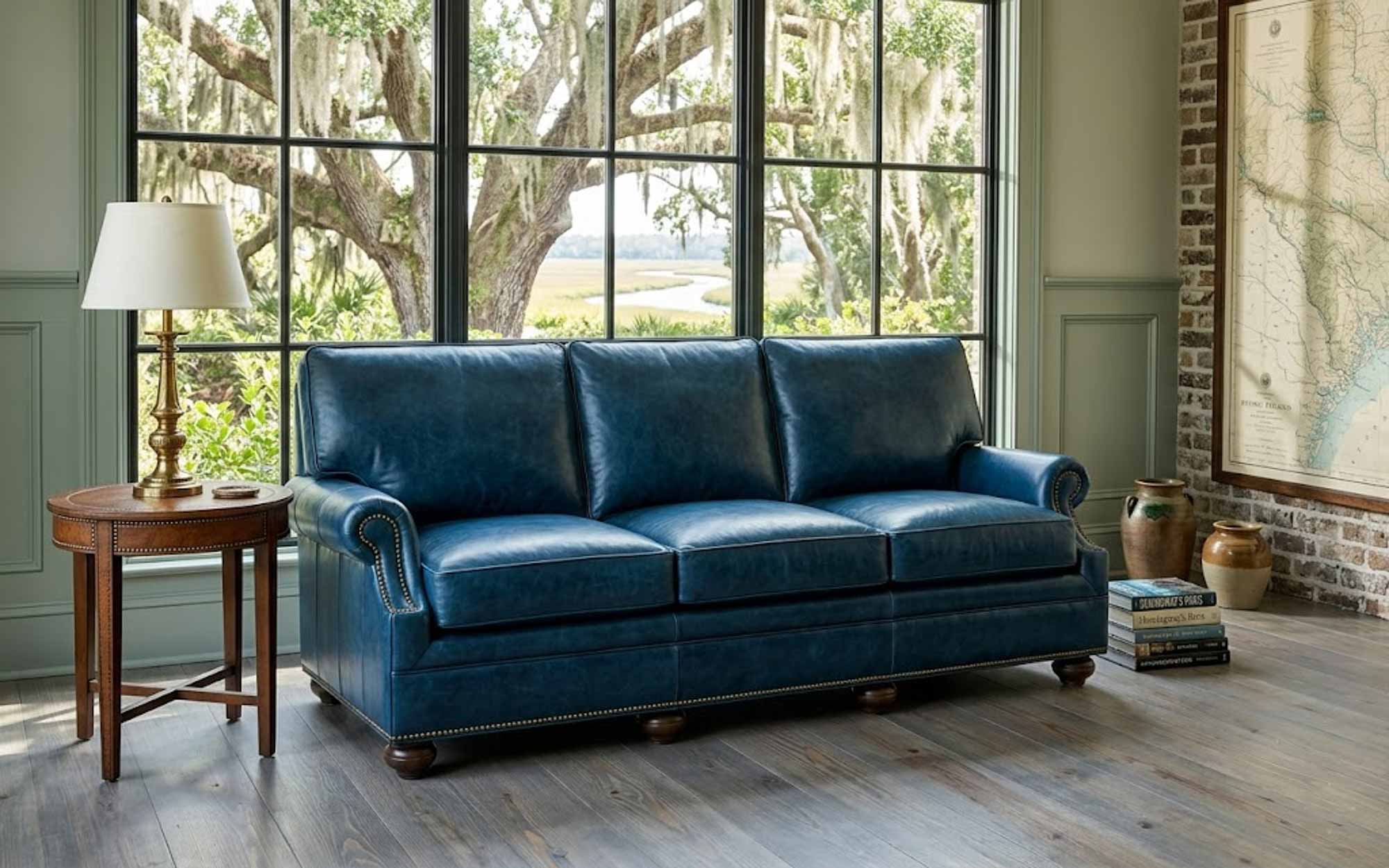 Jarrett Leather Loveseat - Image 8