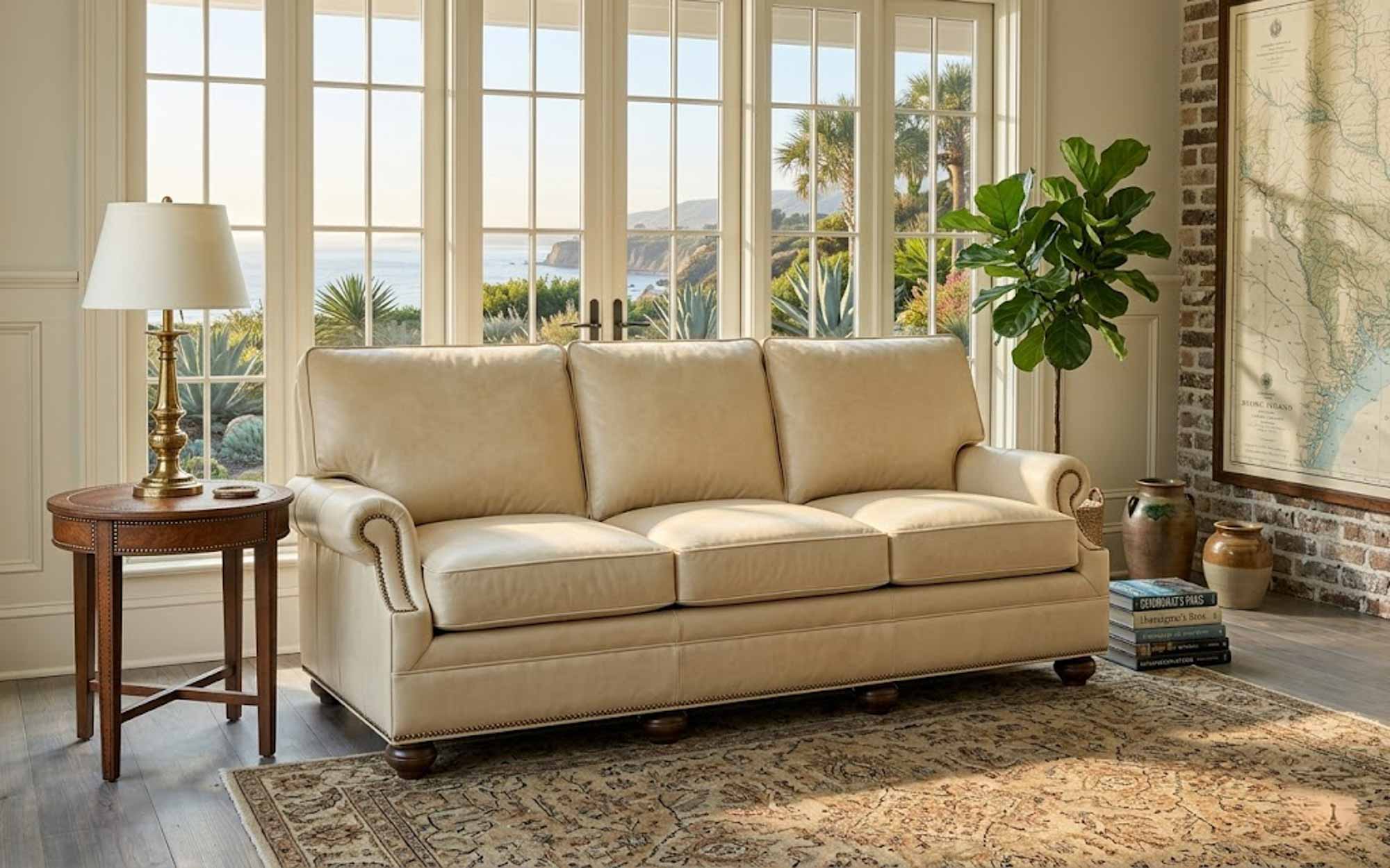 Jarrett Leather Sofa - Image 8