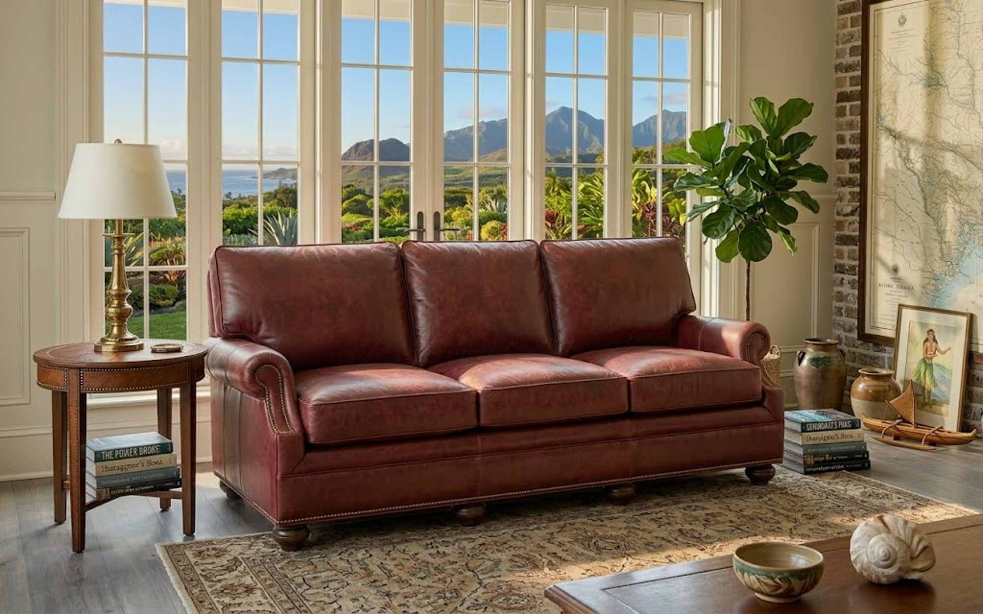 Jarrett Leather Sofa - Image 9