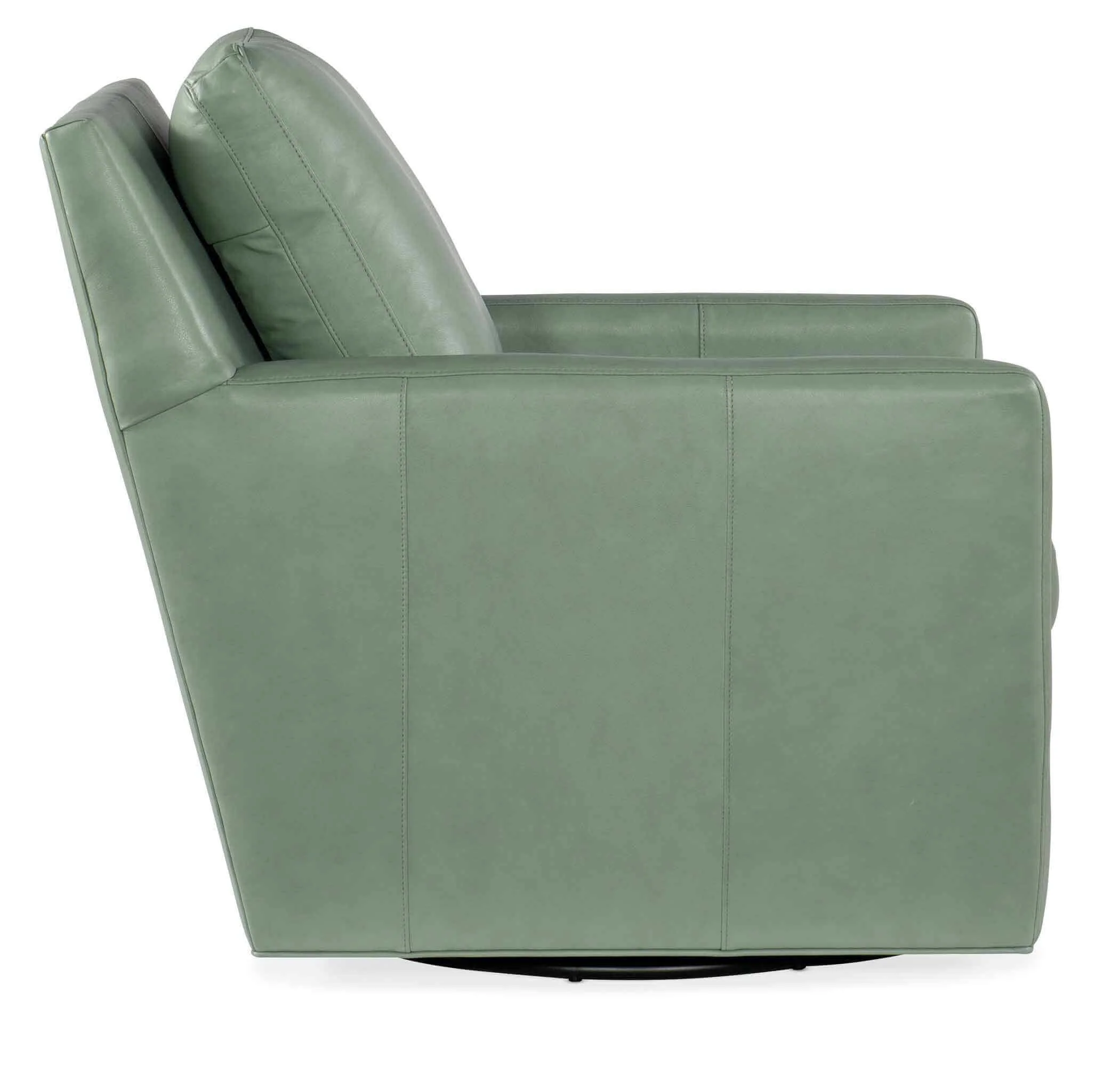 Jaxon Leather Swivel Tub Chair - Image 3