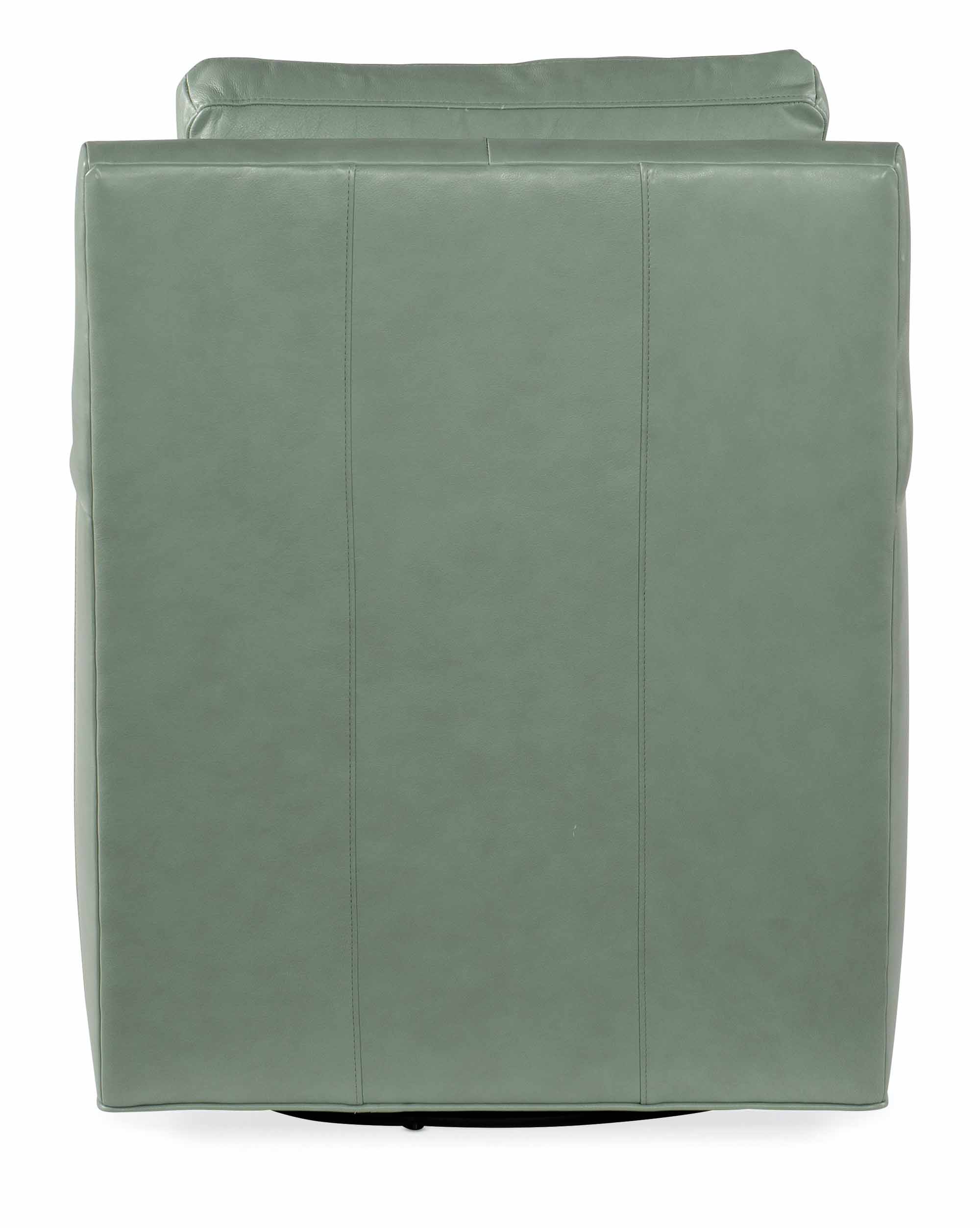 Jaxon Leather Swivel Tub Chair - Image 4