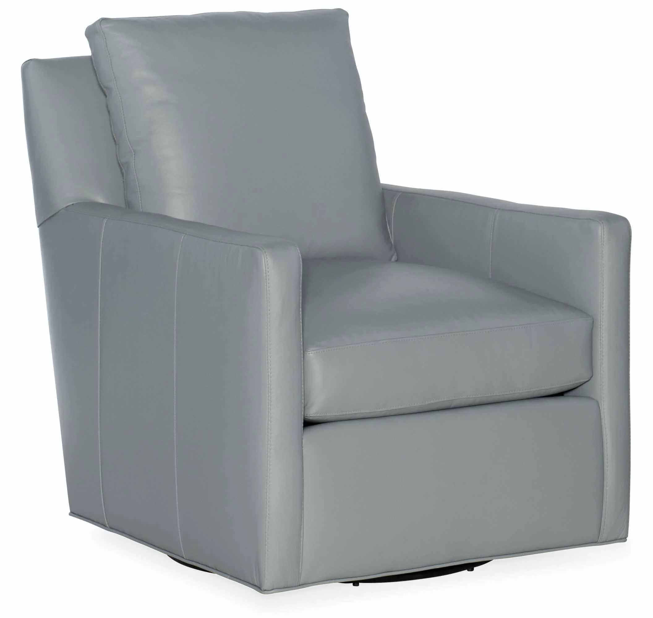 Jaxon Leather Swivel Tub Chair - Image 5
