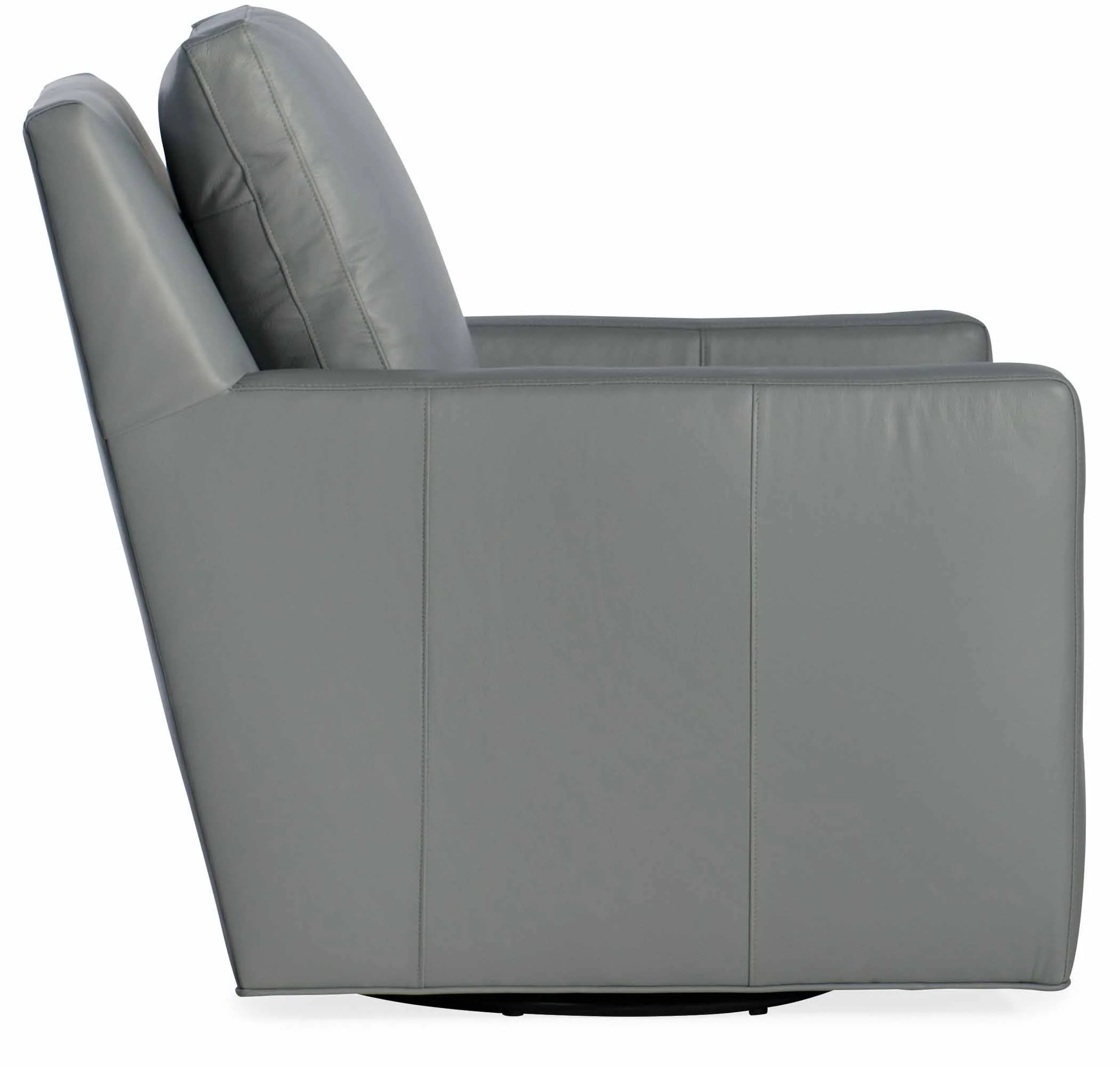 Jaxon Leather Swivel Tub Chair - Image 6