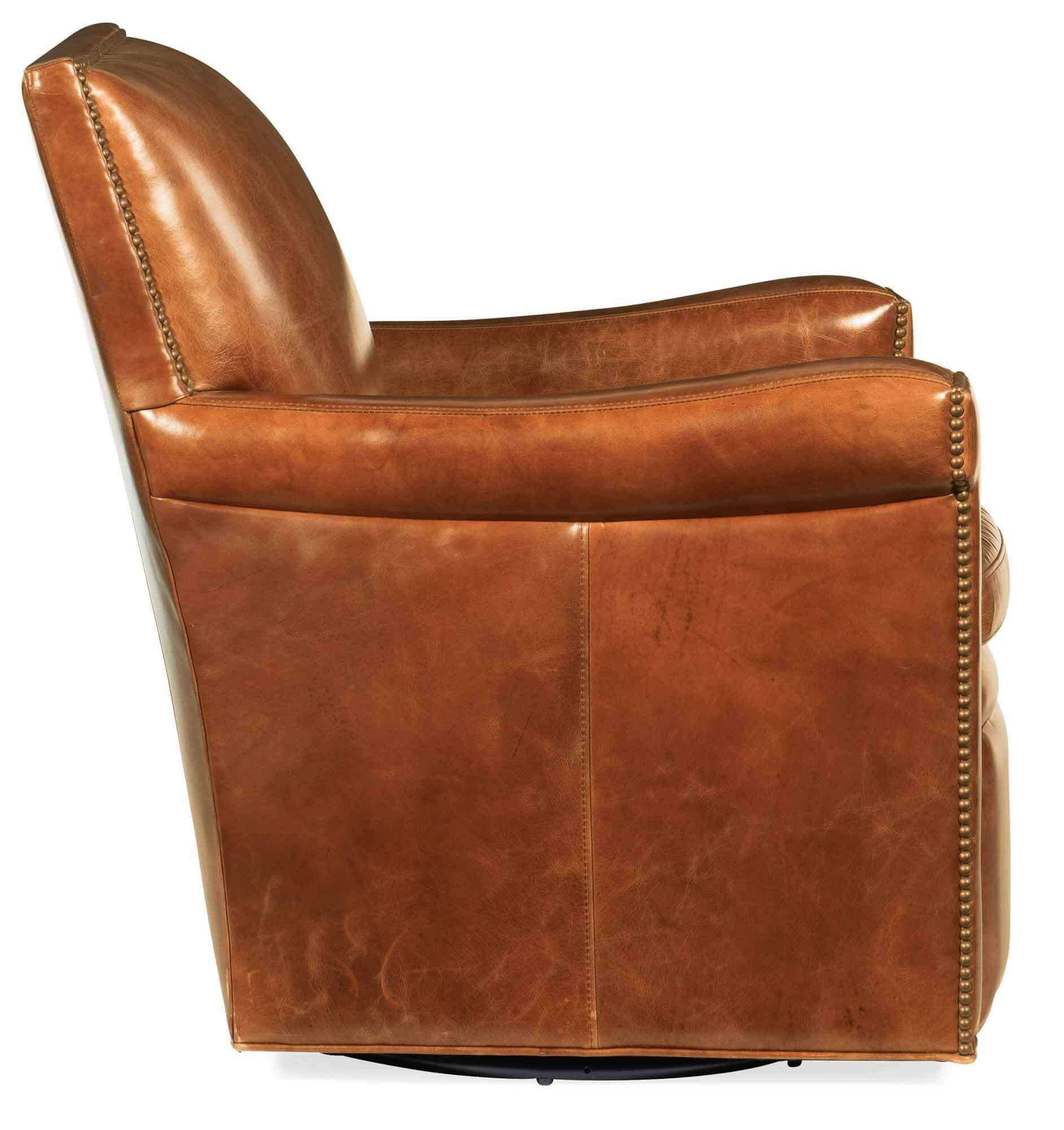 Jilian Leather Swivel Chair - Image 2