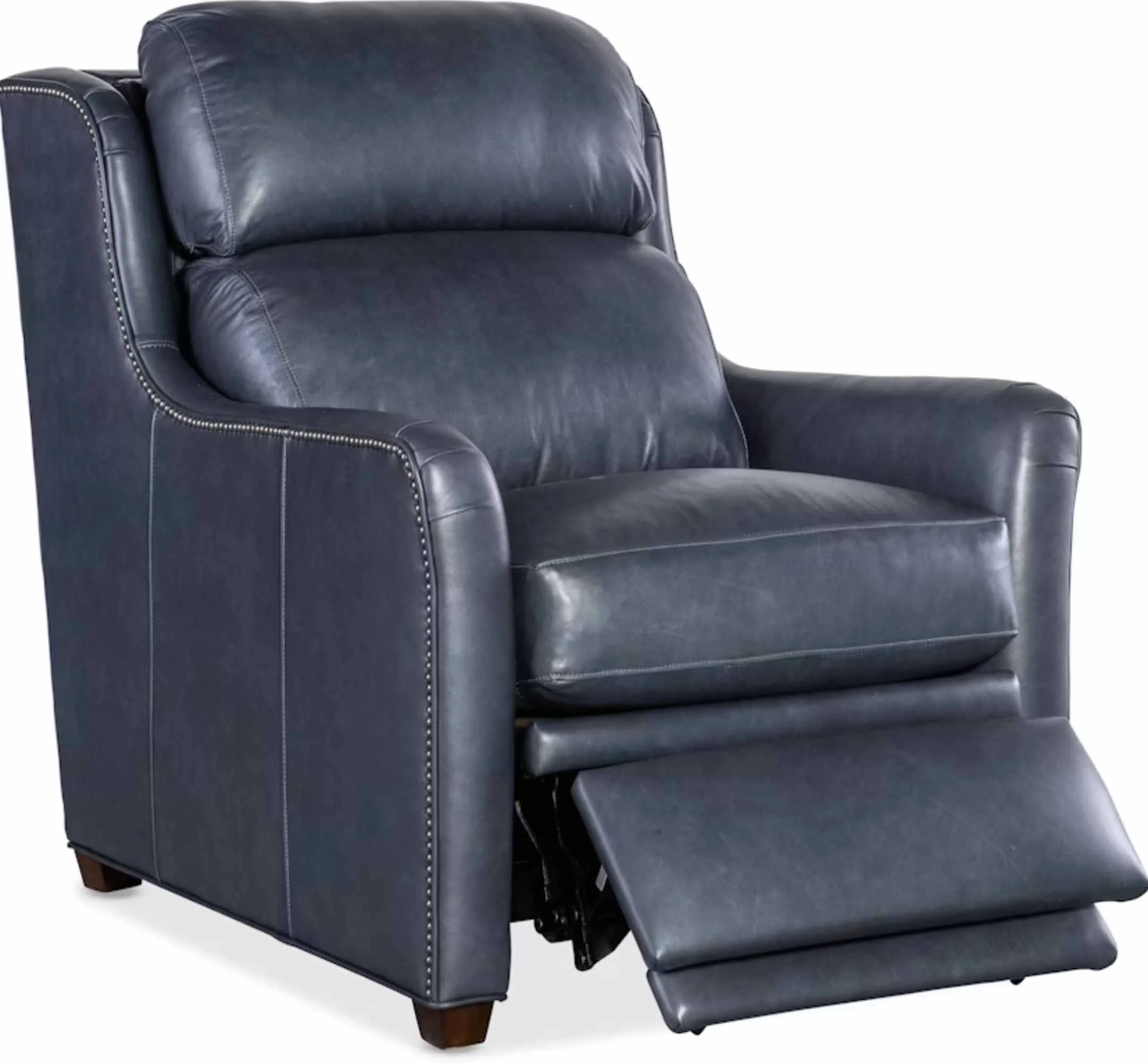 Johnson Leather Power Recliner With Articulating Headrest - Image 5