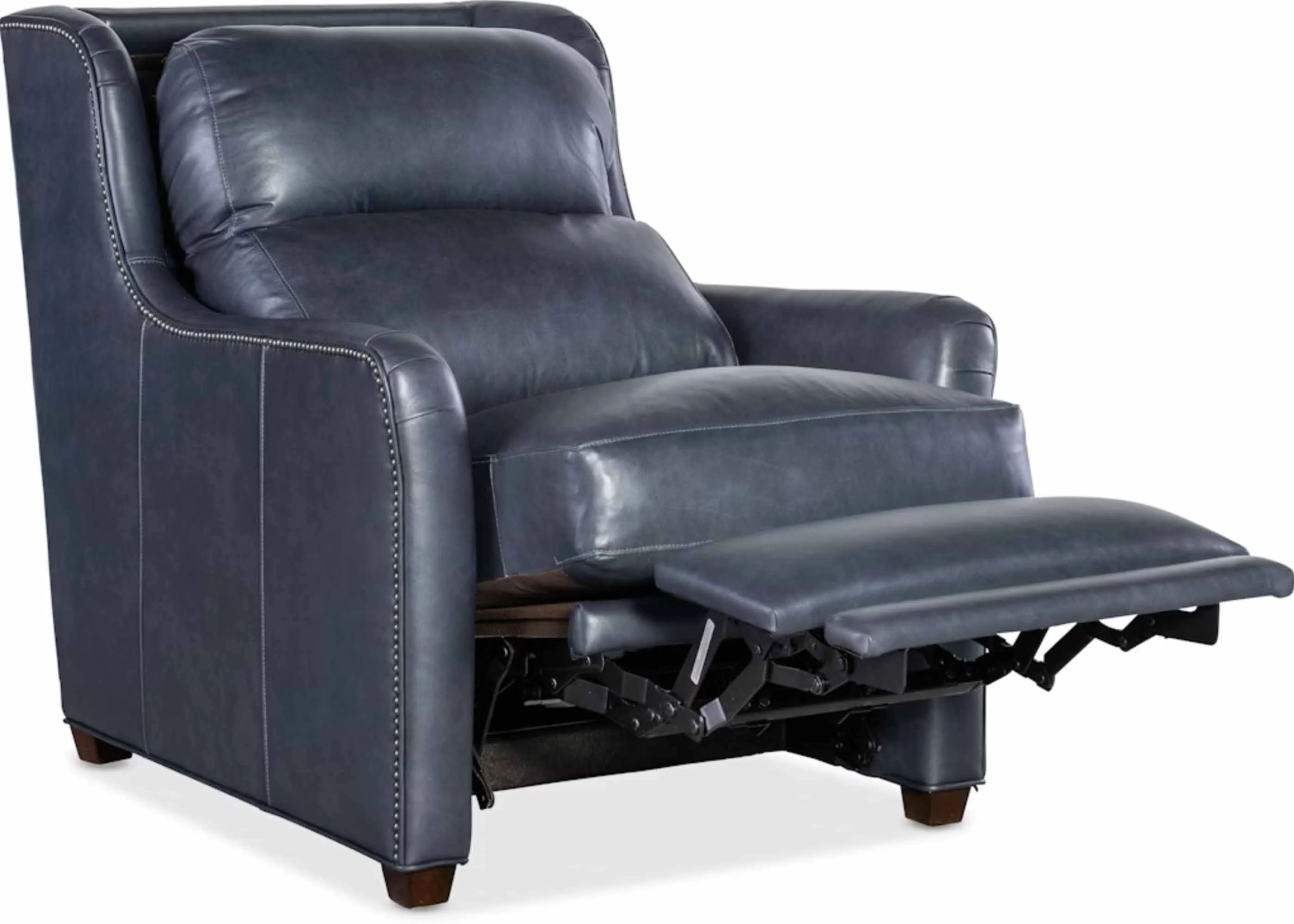 Johnson Leather Power Recliner With Articulating Headrest - Image 6