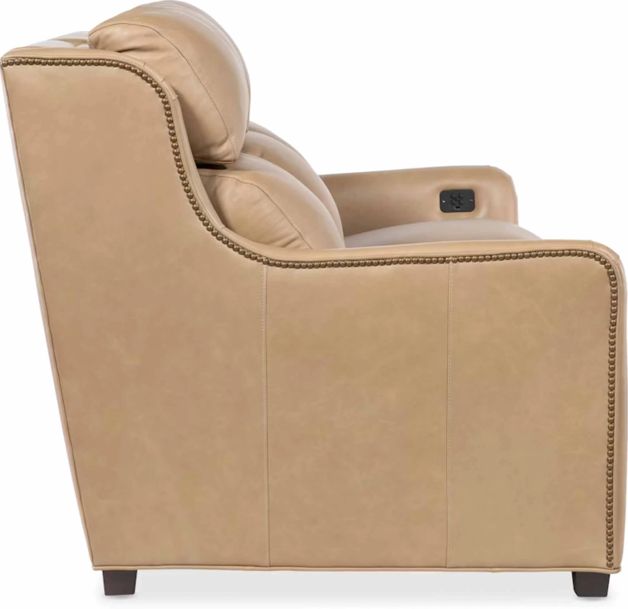 Johnson Leather Power Reclining Sofa With Articulating Headrest - Image 9