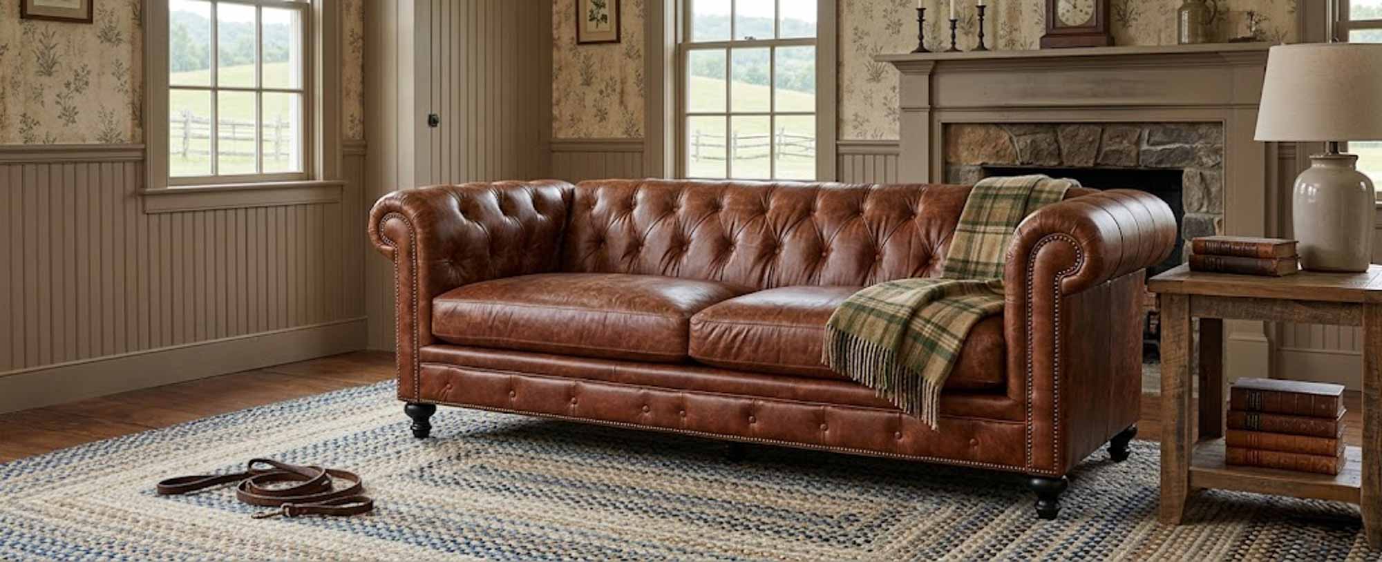 Jude Leather Loveseat - Image 2