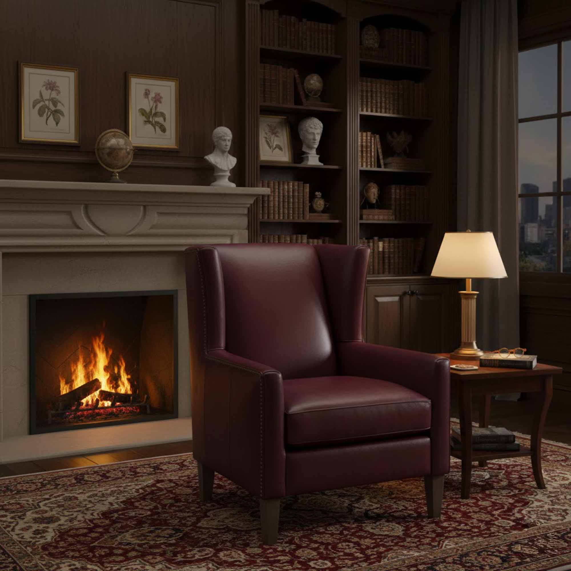 Junie Leather Chair - Image 4