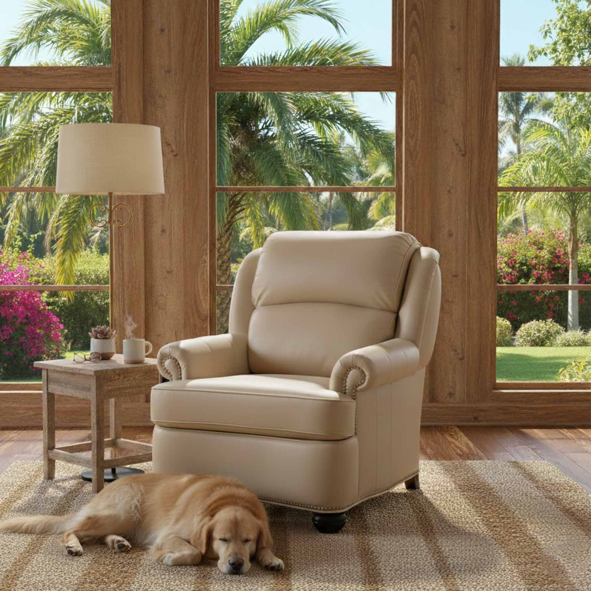 Justin Leather Chair - Image 3