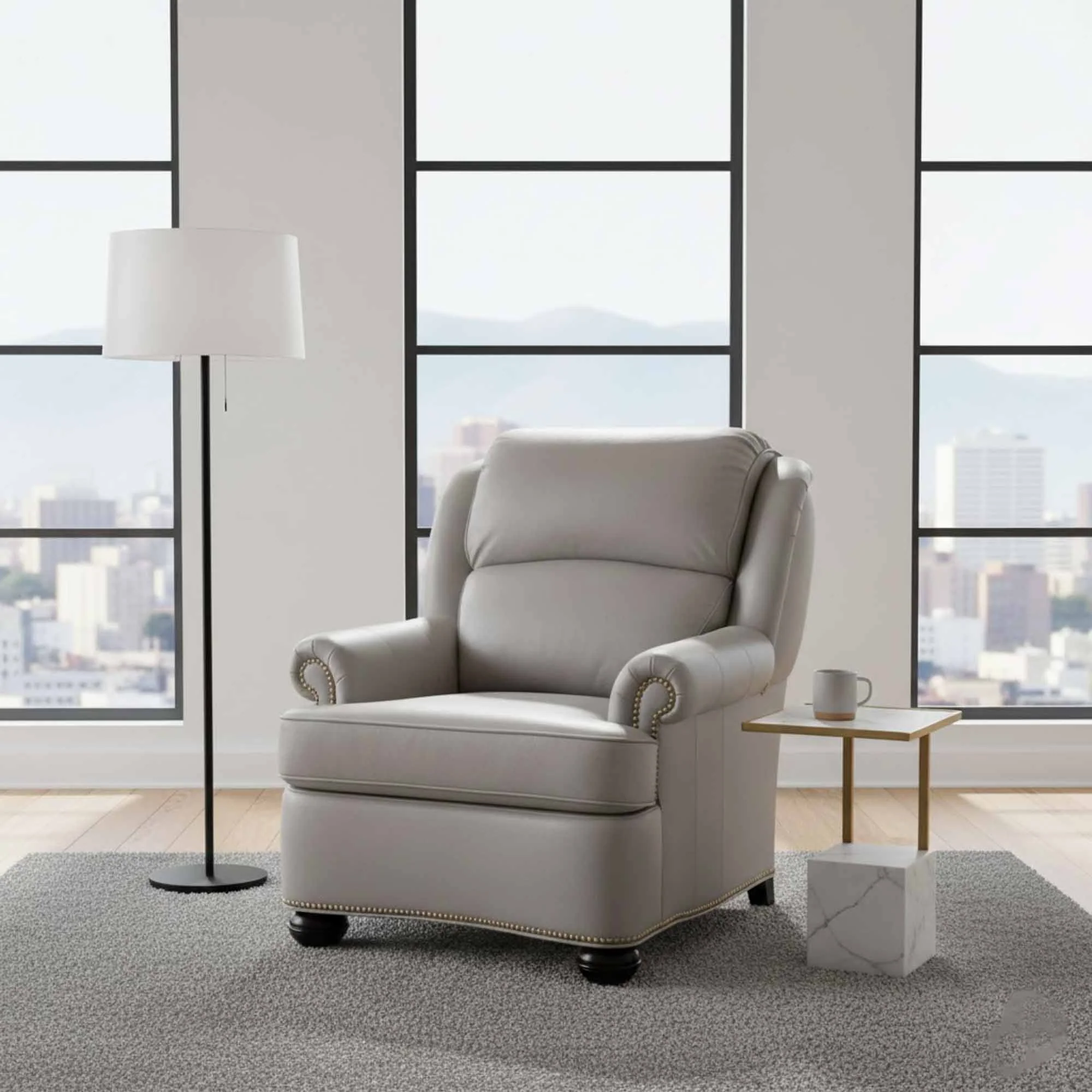 Justin Leather Chair - Image 4