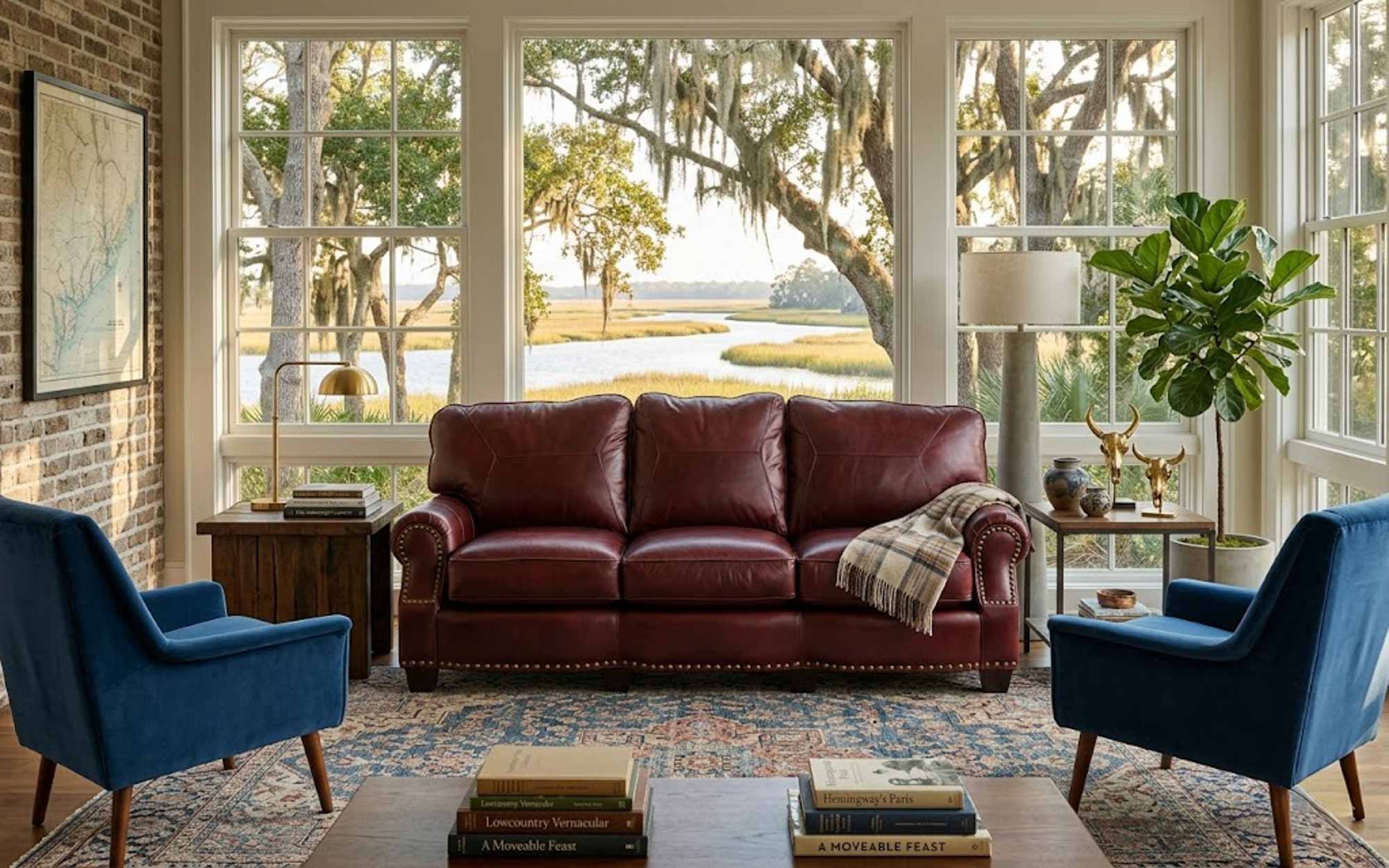 Keaton Leather Sofa - Image 8