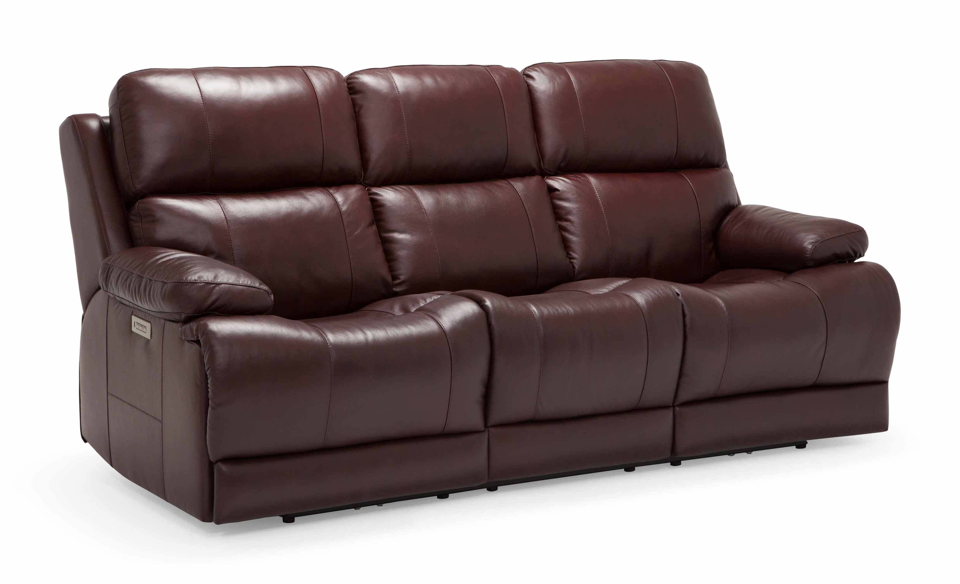 Kenaston Leather Power Reclining Loveseat With Articulating Headrest