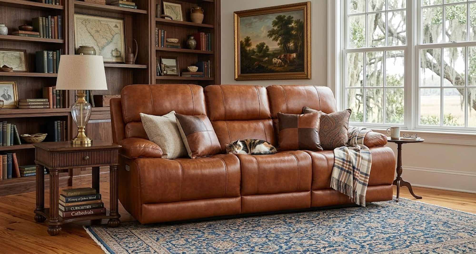Kenaston Leather Power Reclining Loveseat With Articulating Headrest - Image 10