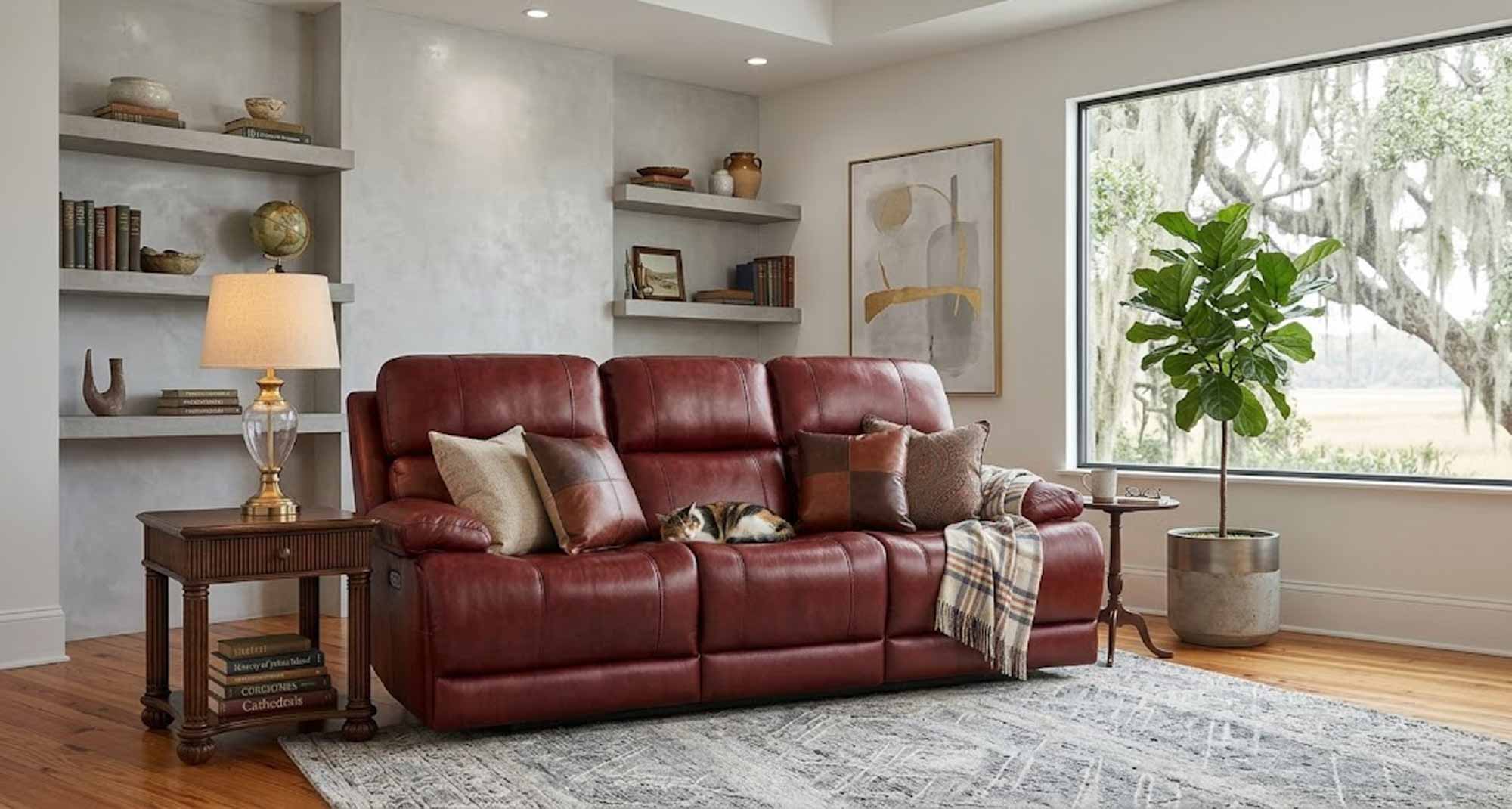 Kenaston Leather Power Reclining Loveseat With Articulating Headrest - Image 11
