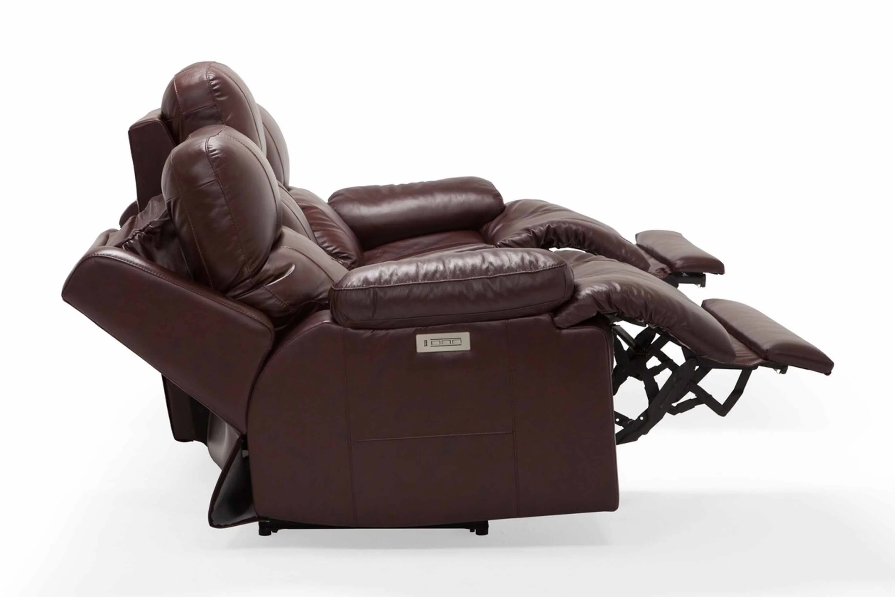Kenaston Leather Power Reclining Loveseat With Articulating Headrest - Image 4