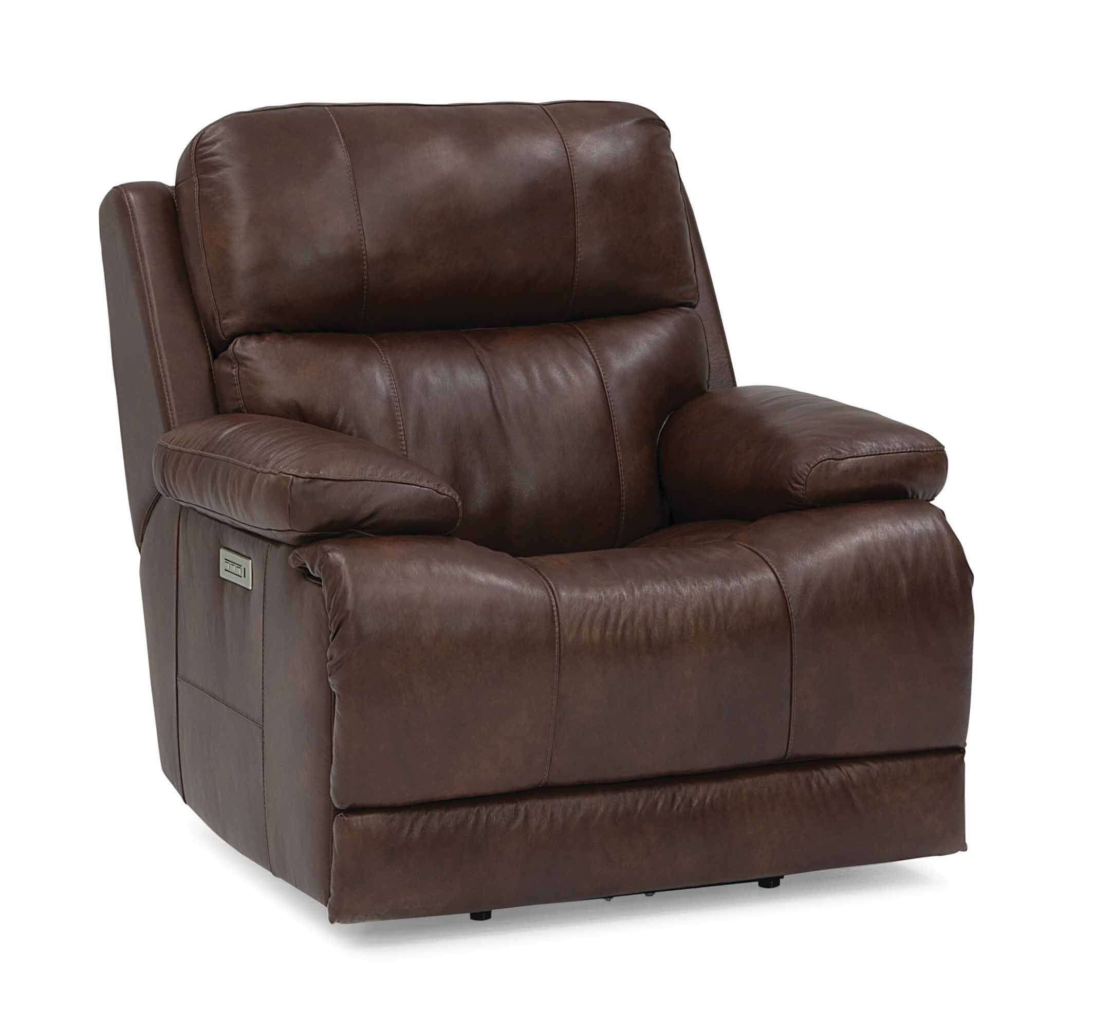 Kenaston Leather Wallhugger Power Recliner With Articulating Headrest