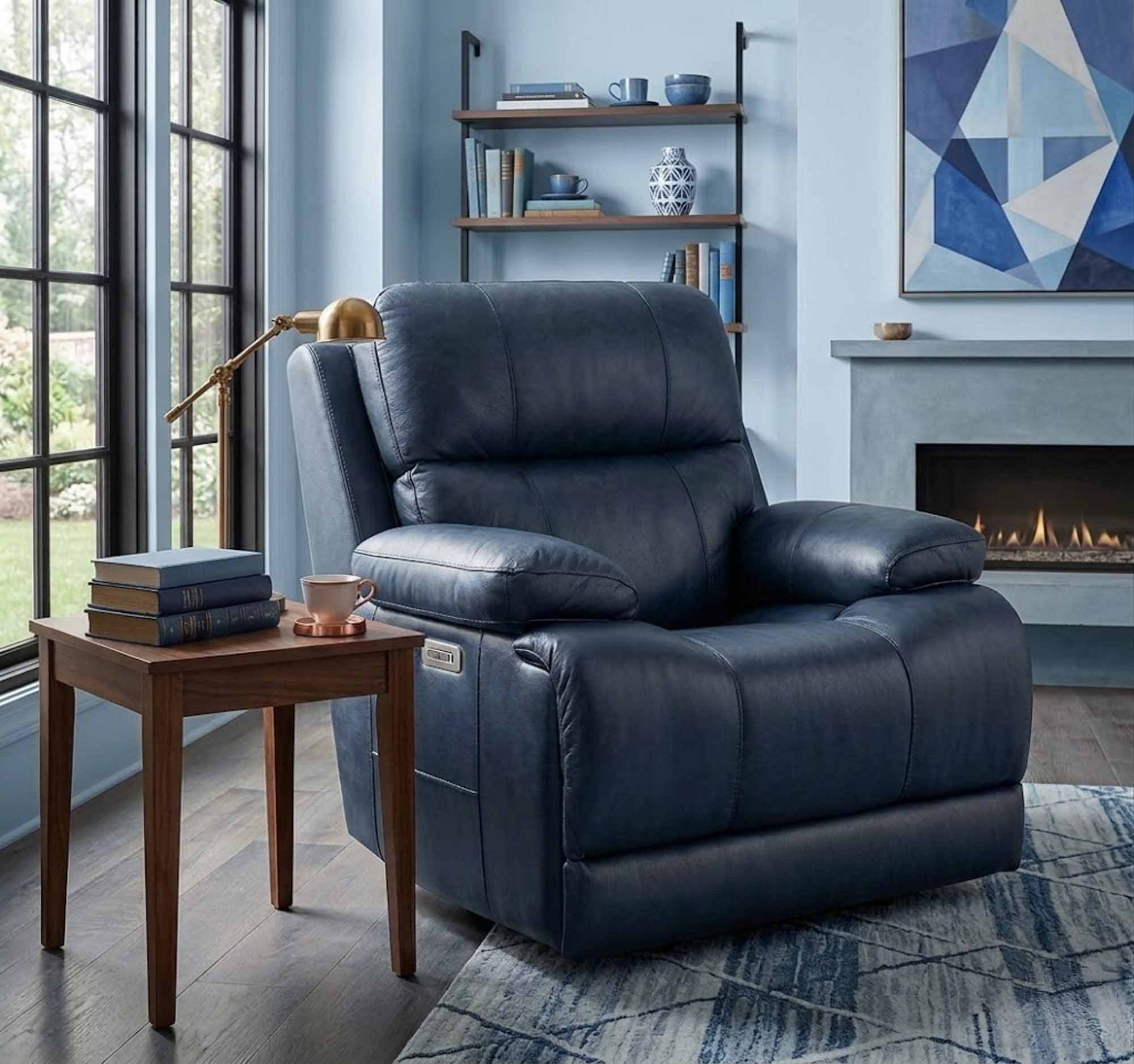Kenaston Leather Wallhugger Power Recliner With Articulating Headrest - Image 10
