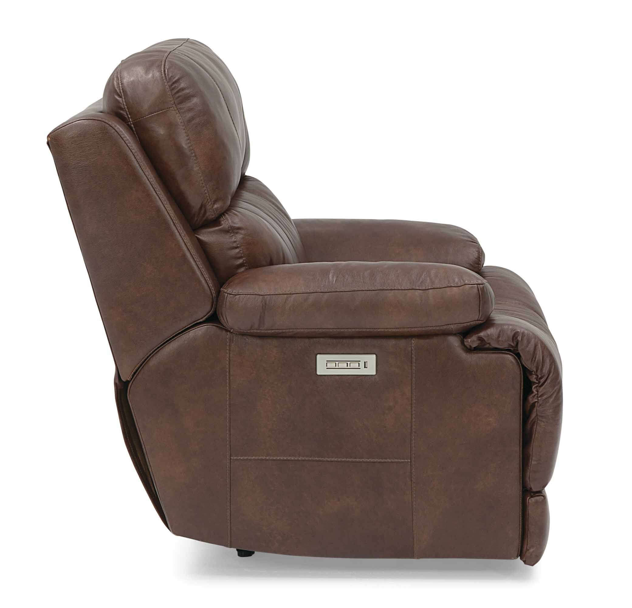 Kenaston Leather Wallhugger Power Recliner With Articulating Headrest - Image 3
