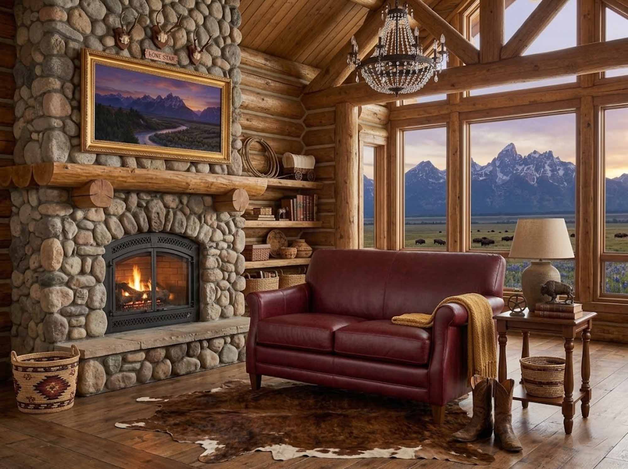 Kenya Leather Loveseat - Image 4