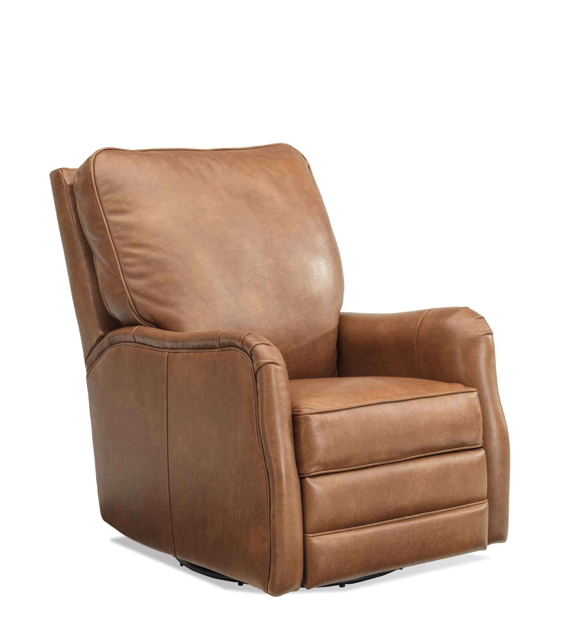 Kevin Leather Swivel Glider Recliner