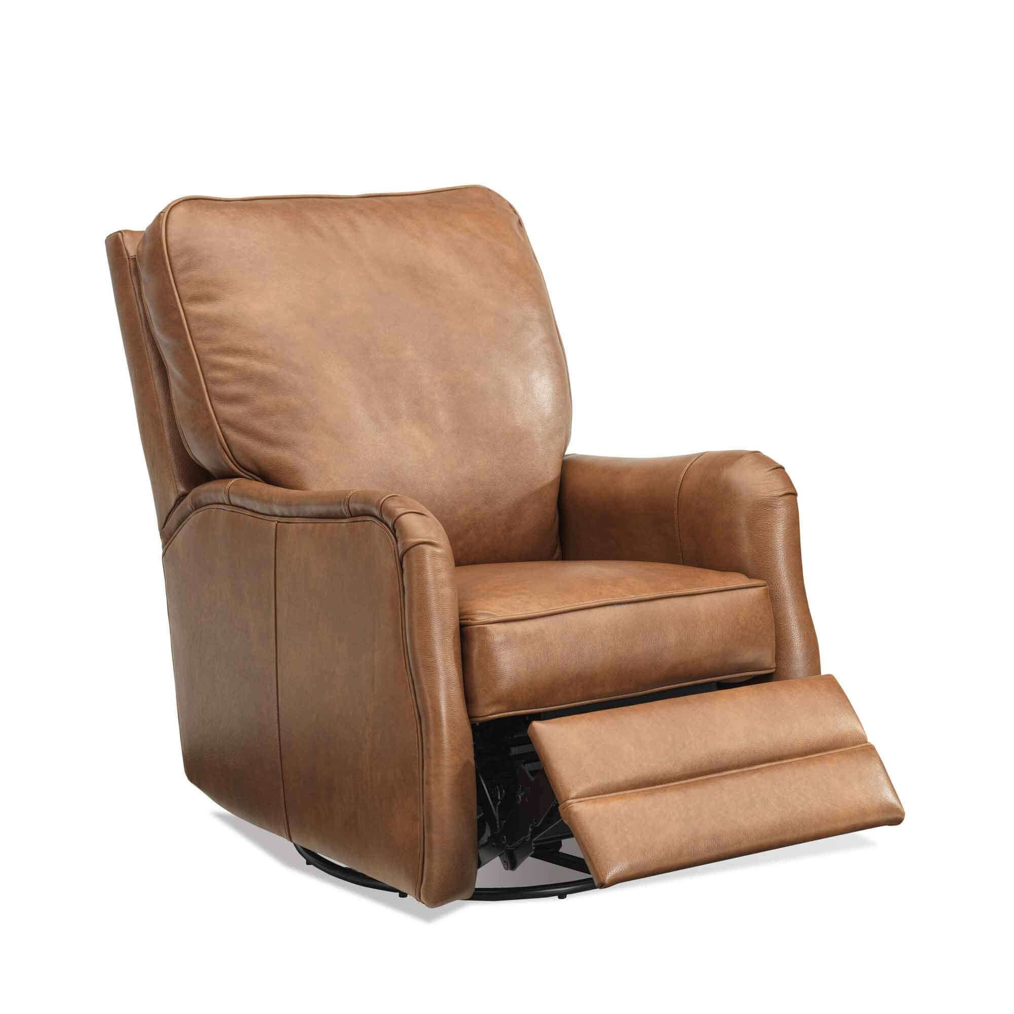 Kevin Leather Swivel Glider Recliner - Image 3