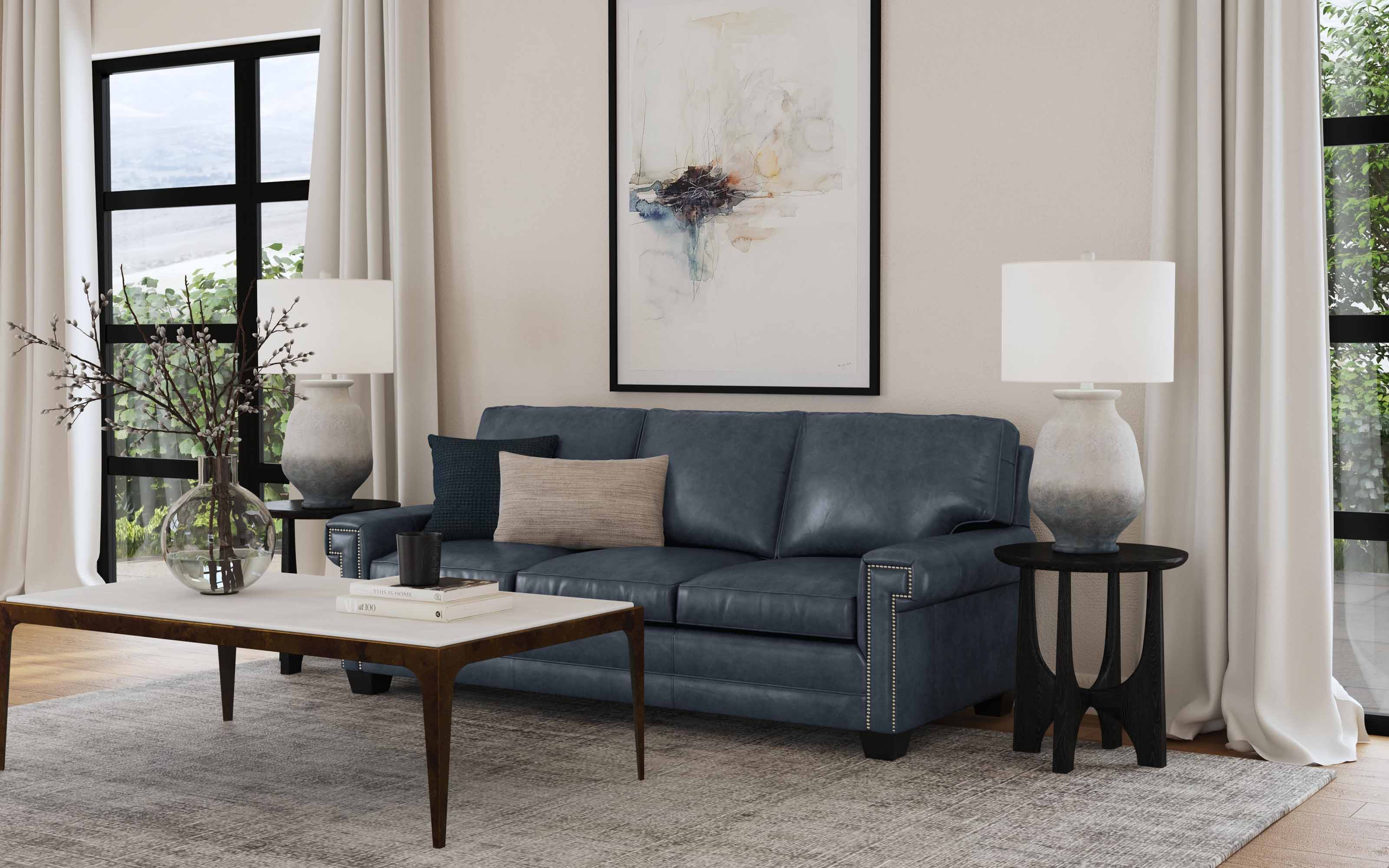 Keystone Leather Sofa - Image 3