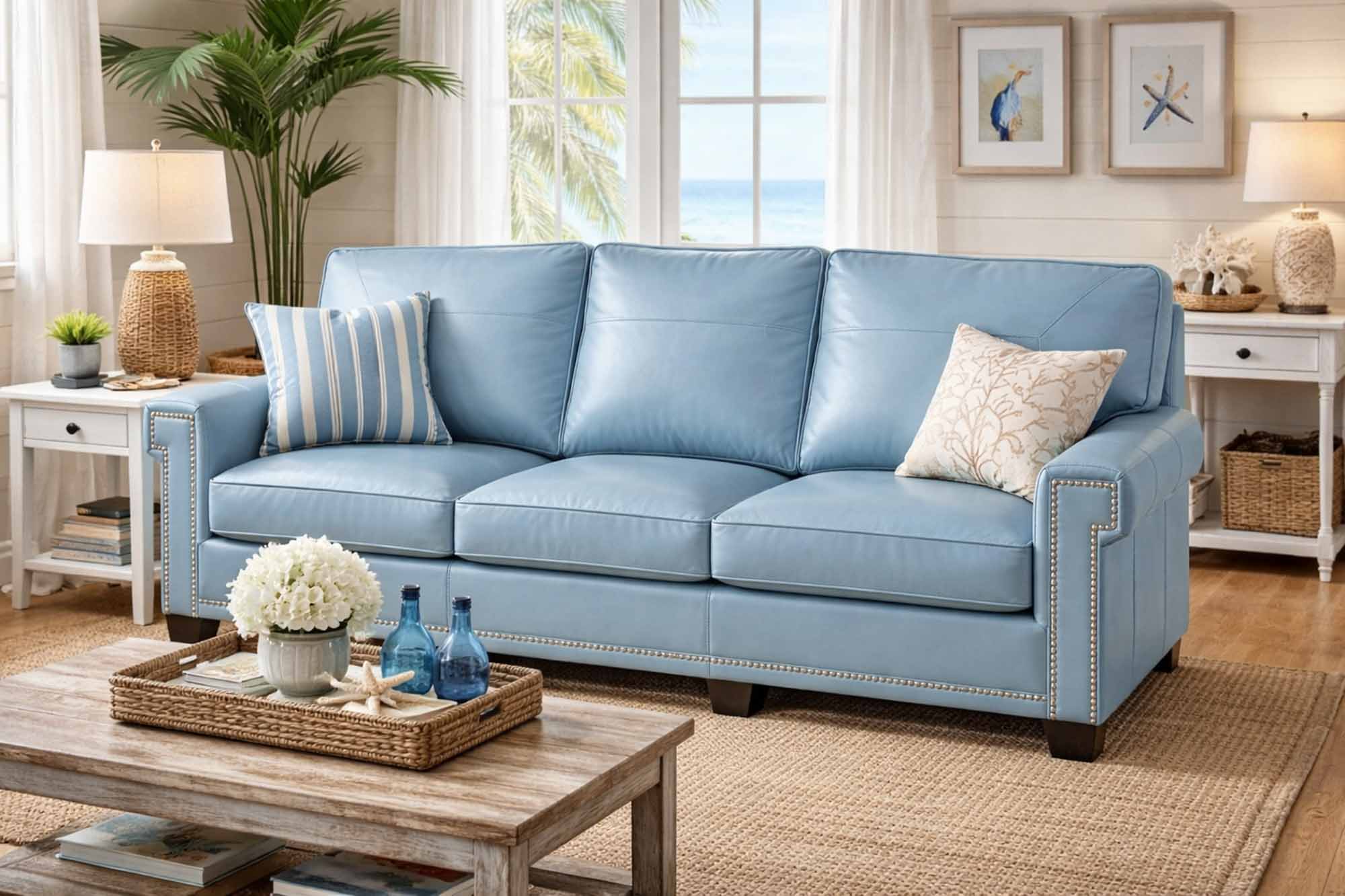 Keystone Leather Sofa - Image 5