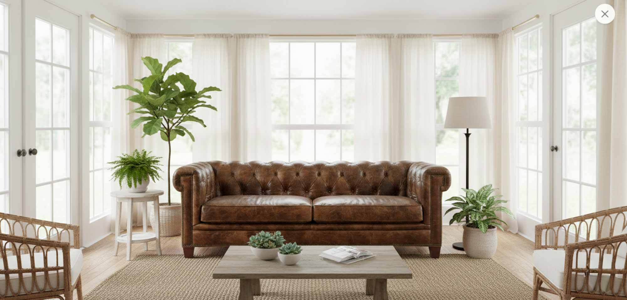 Kimberly Leather Sofa - Image 4