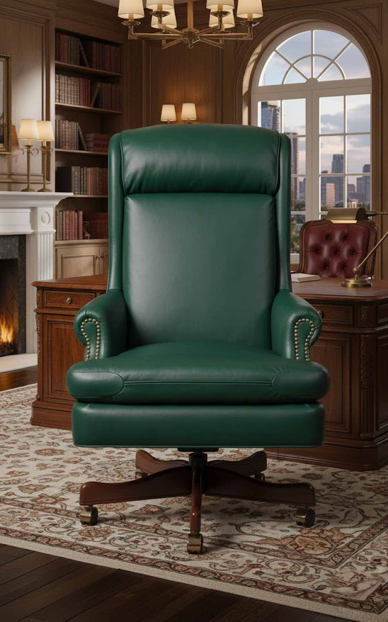 Kincaid Leather Swivel Tilt Chair - Image 7