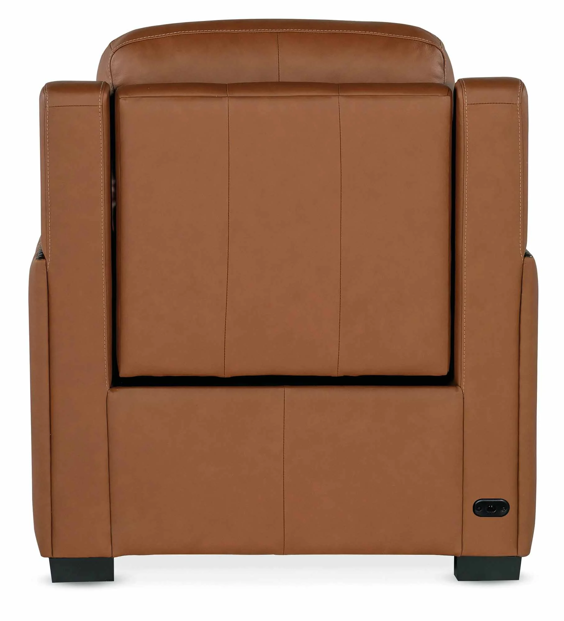 Kinley Leather Power Recliner With Articulating Headrest And Lumbar In Brown - Image 3