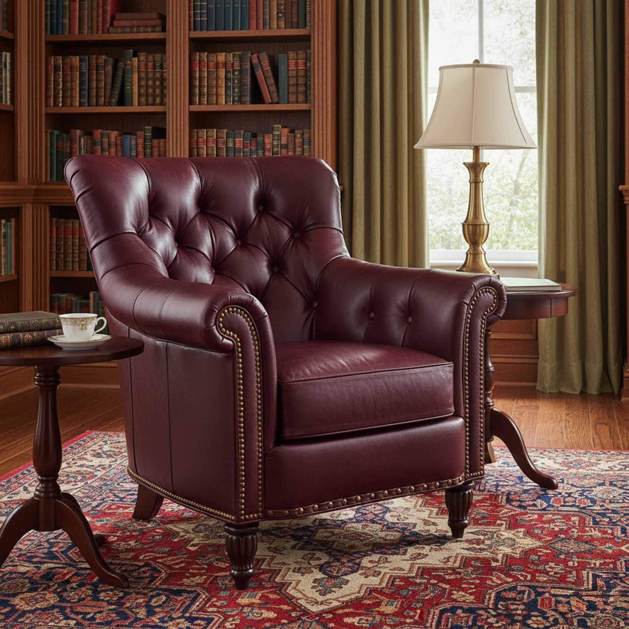 Kirby Leather Chair - Image 9