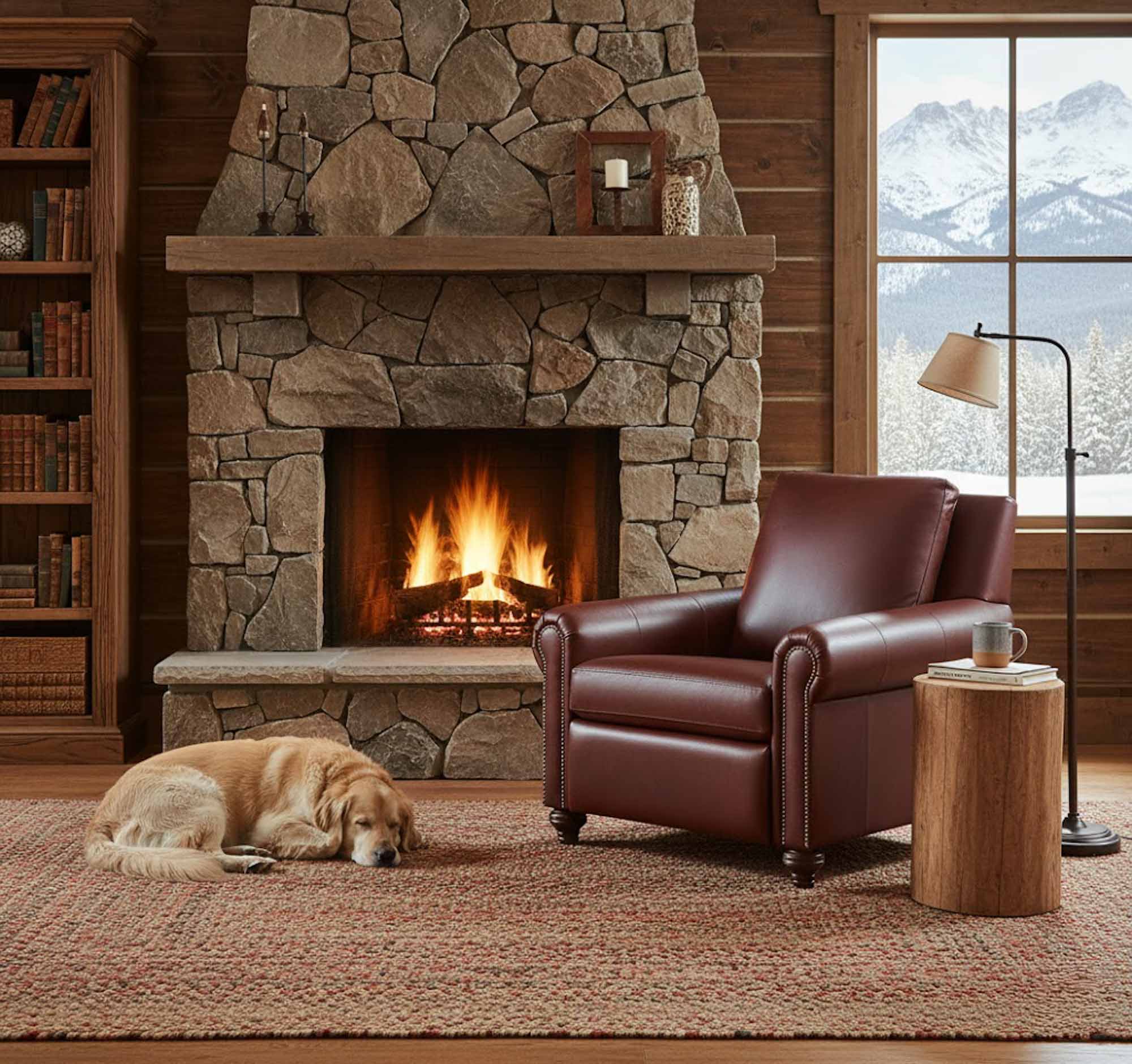Kourt Leather Power Recliner With Articulating Headrest - Image 4
