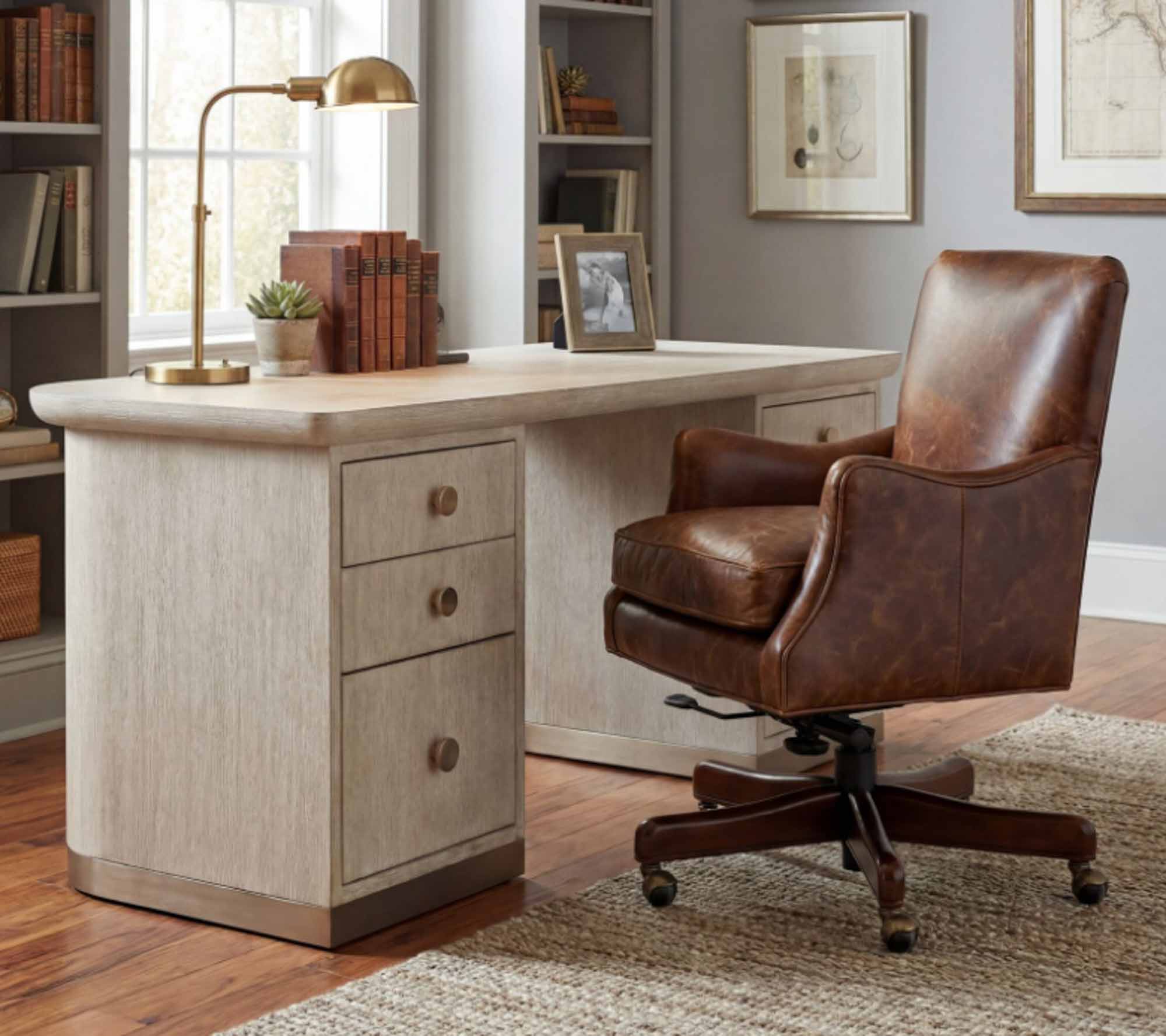 Kylie Leather Swivel Tilt Executive Chair - Image 2