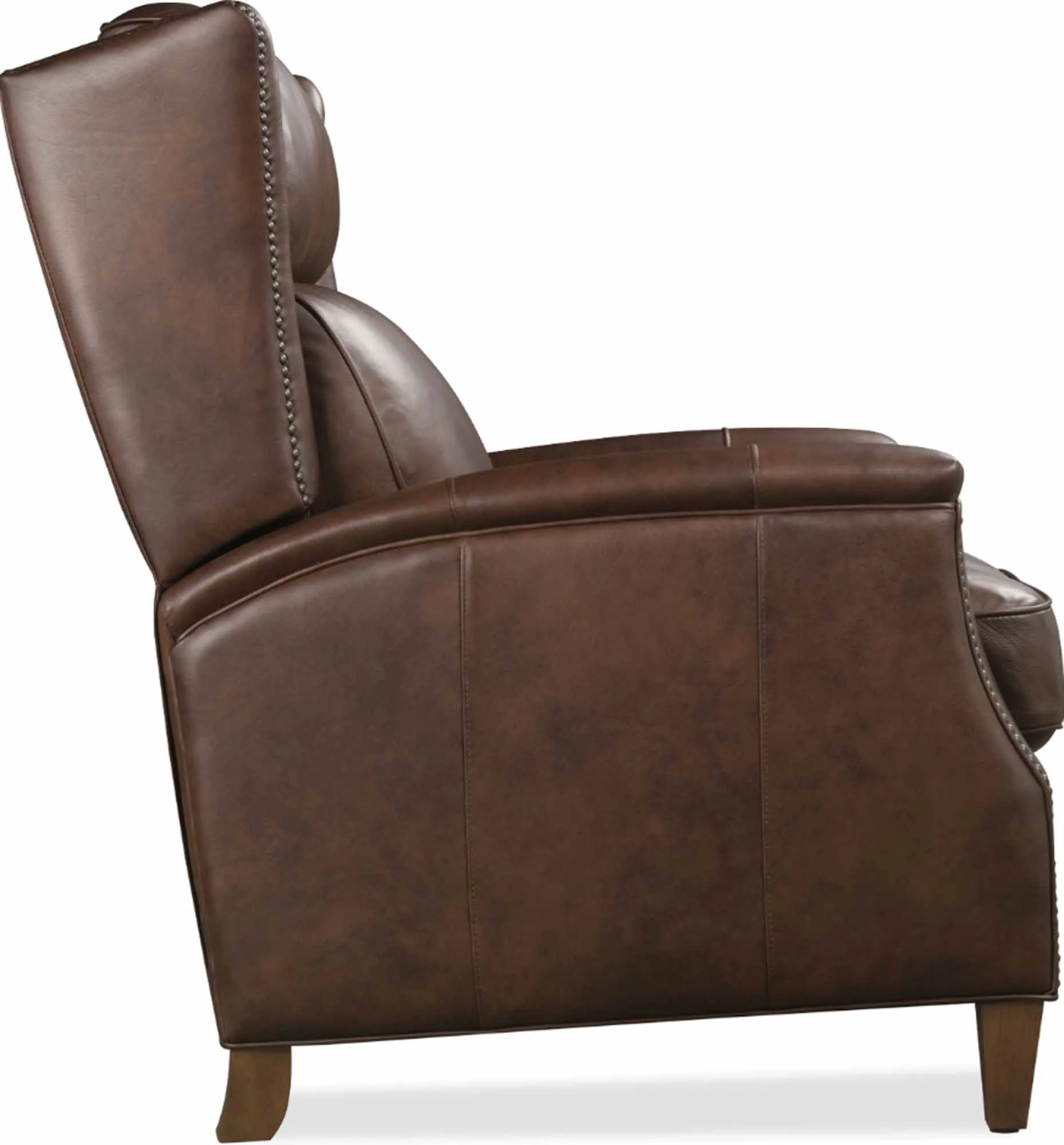 Lansing Leather Power Recliner With Articulating Headrest In Brown - Image 3
