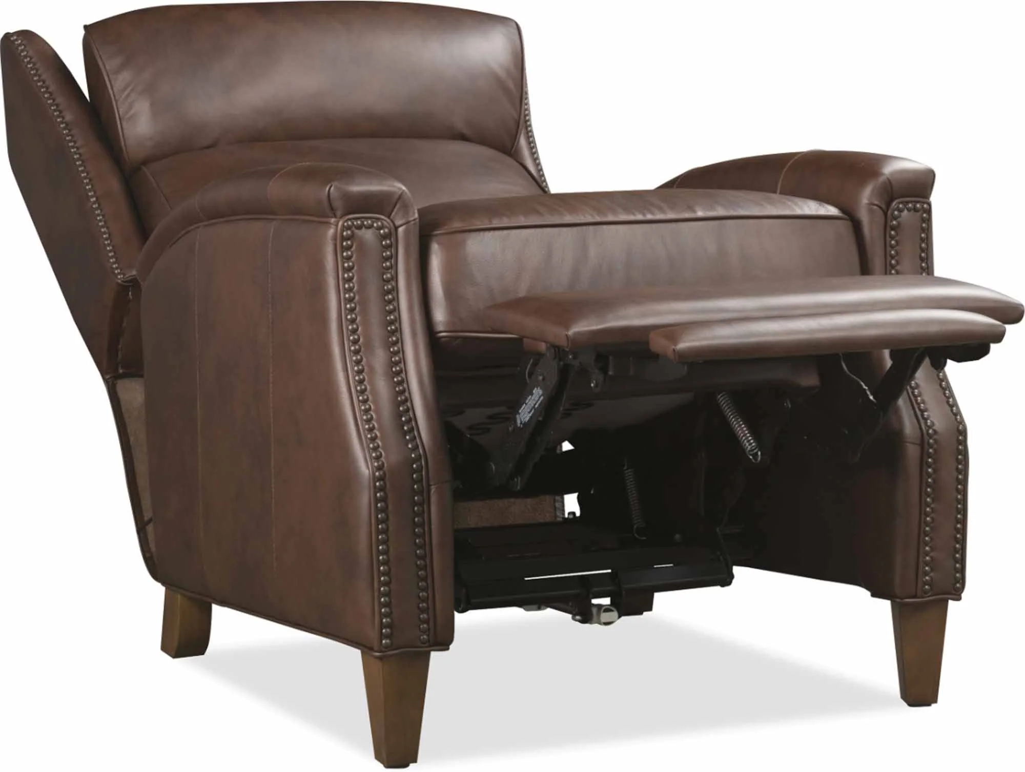 Lansing Leather Power Recliner With Articulating Headrest In Brown - Image 6