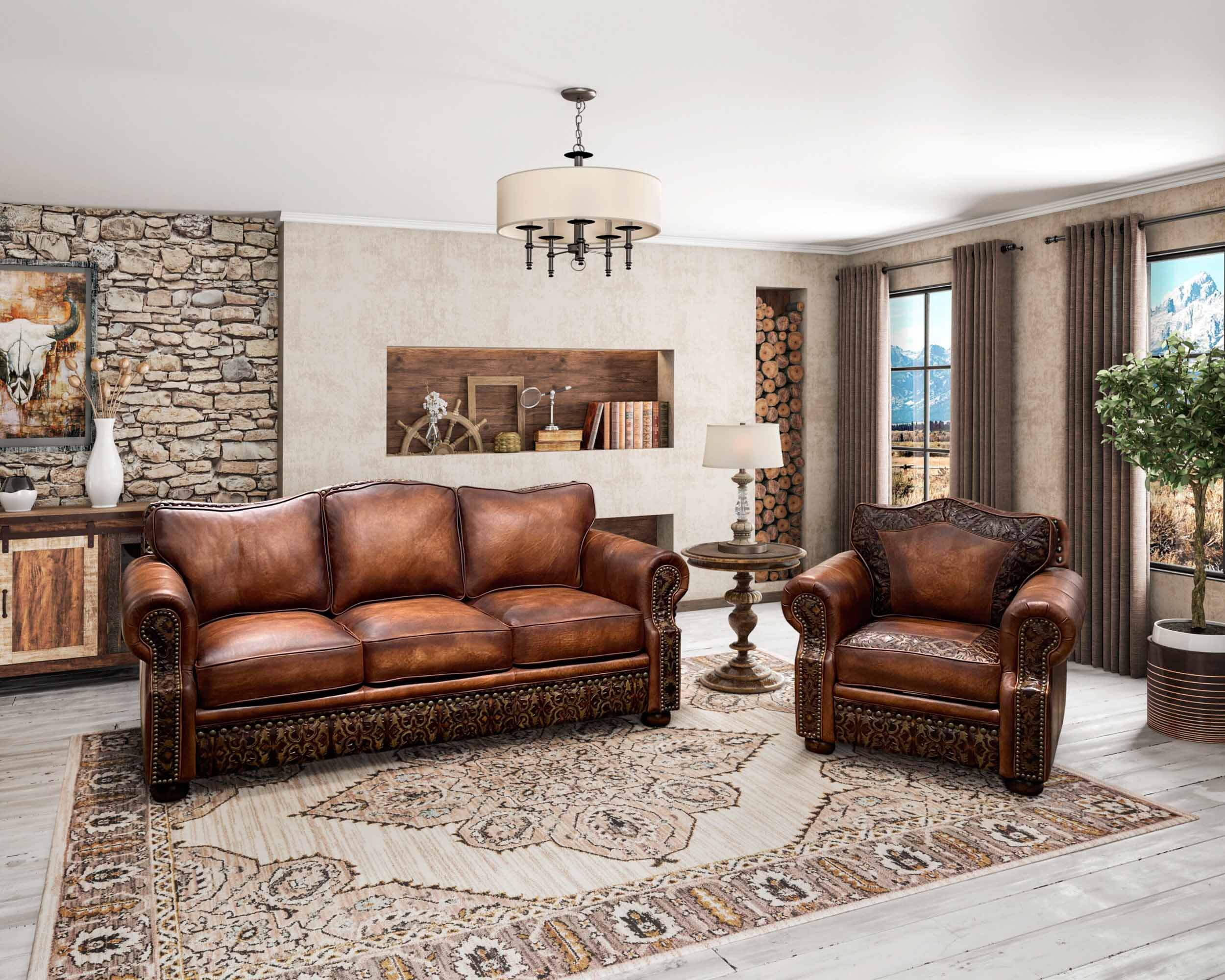 Laredo Leather Sofa - Image 3