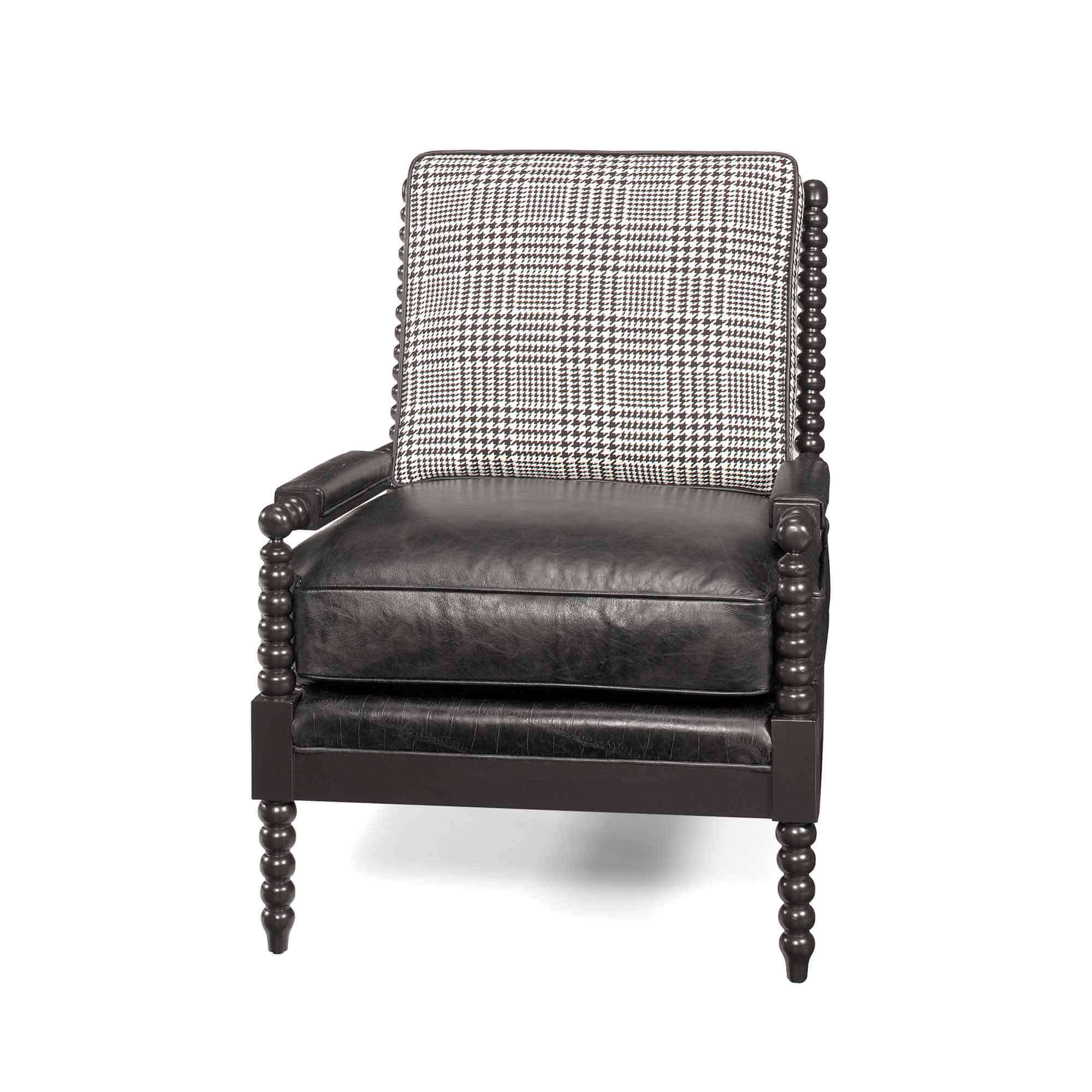 Leather Spool Chair - Image 5