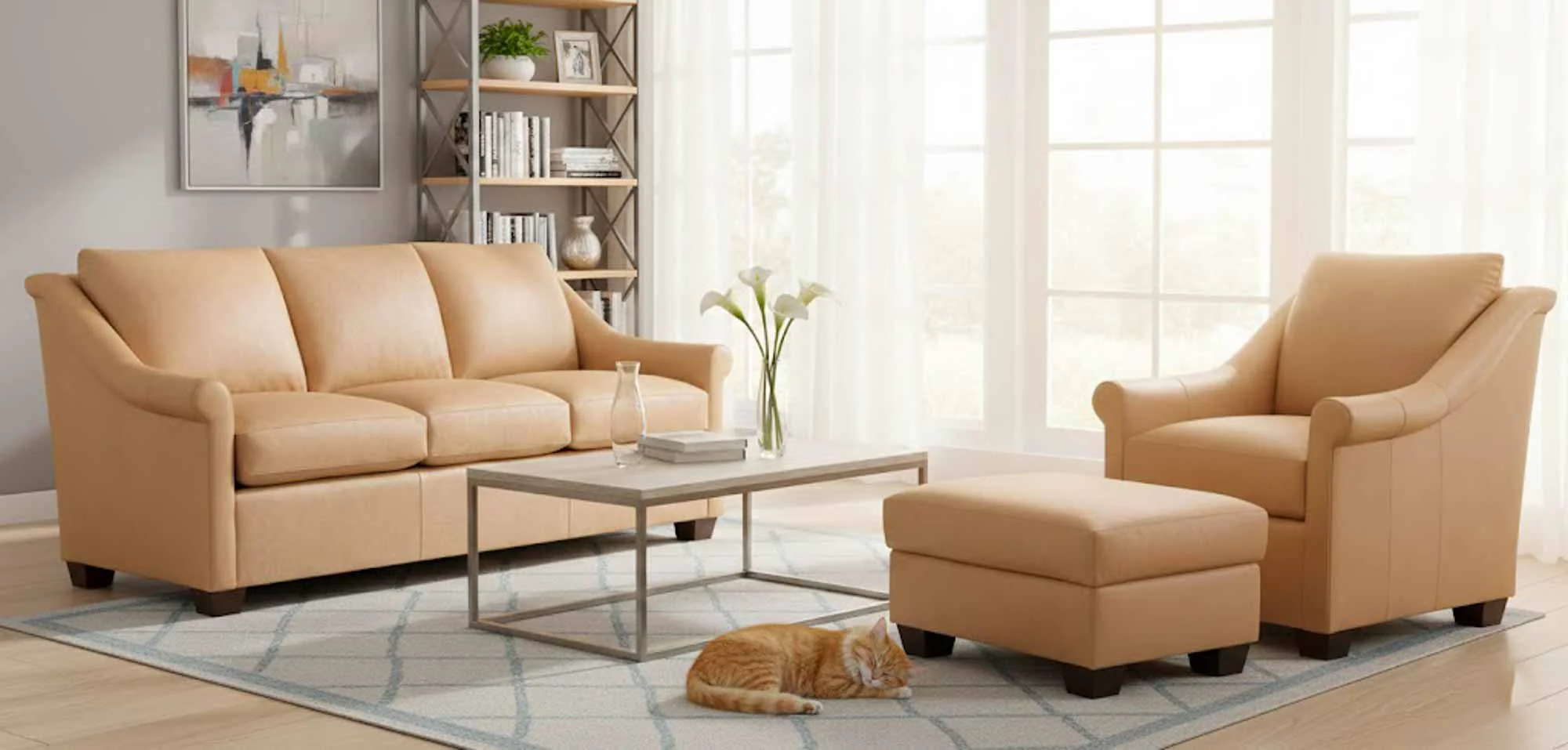 Leila Leather Chair - Image 4