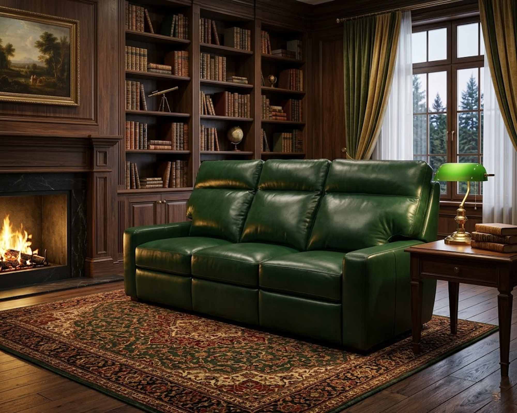 Lennox Leather Power Reclining Loveseat With Articulating Headrest - Image 3