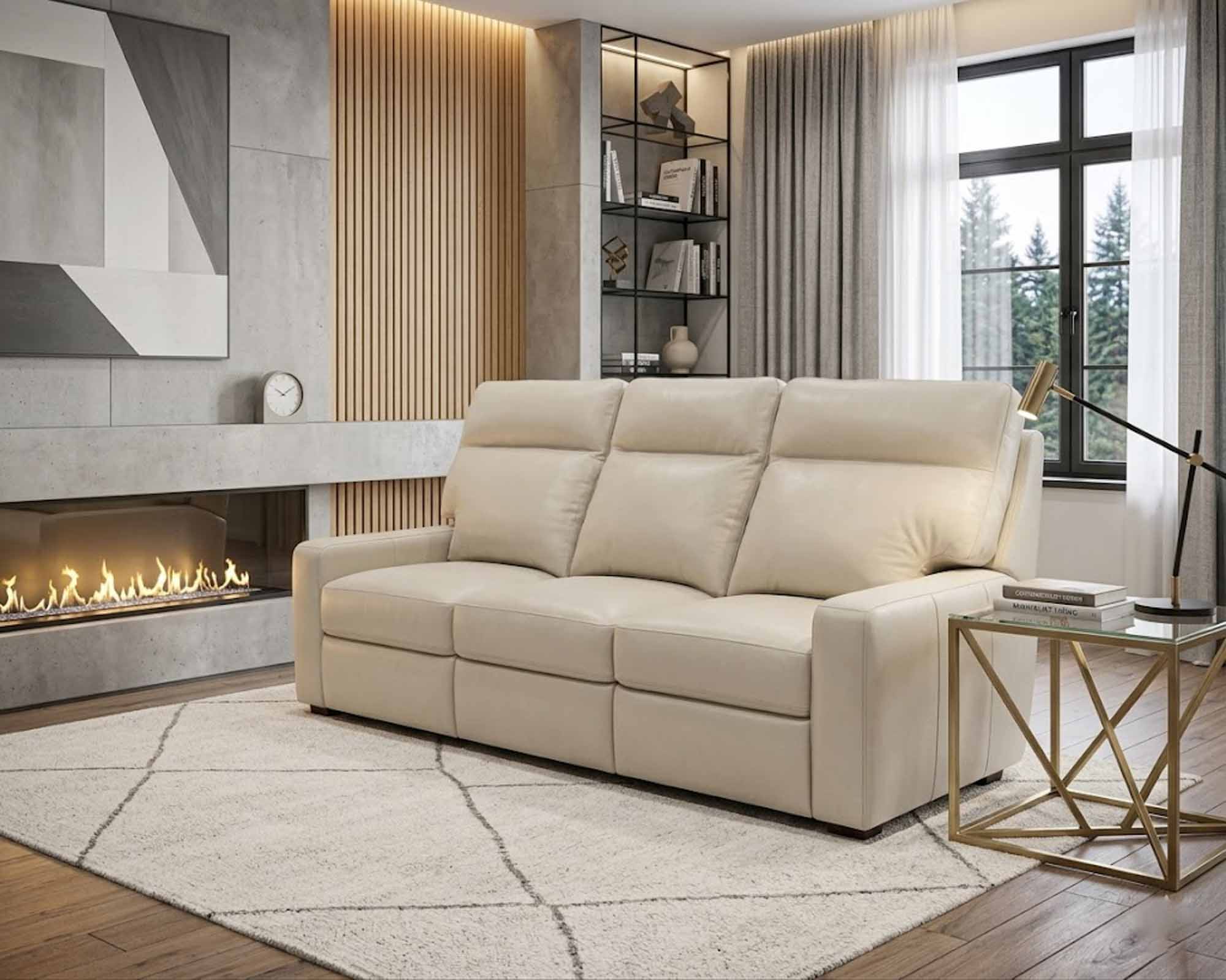 Lennox Leather Power Reclining Loveseat With Articulating Headrest - Image 4