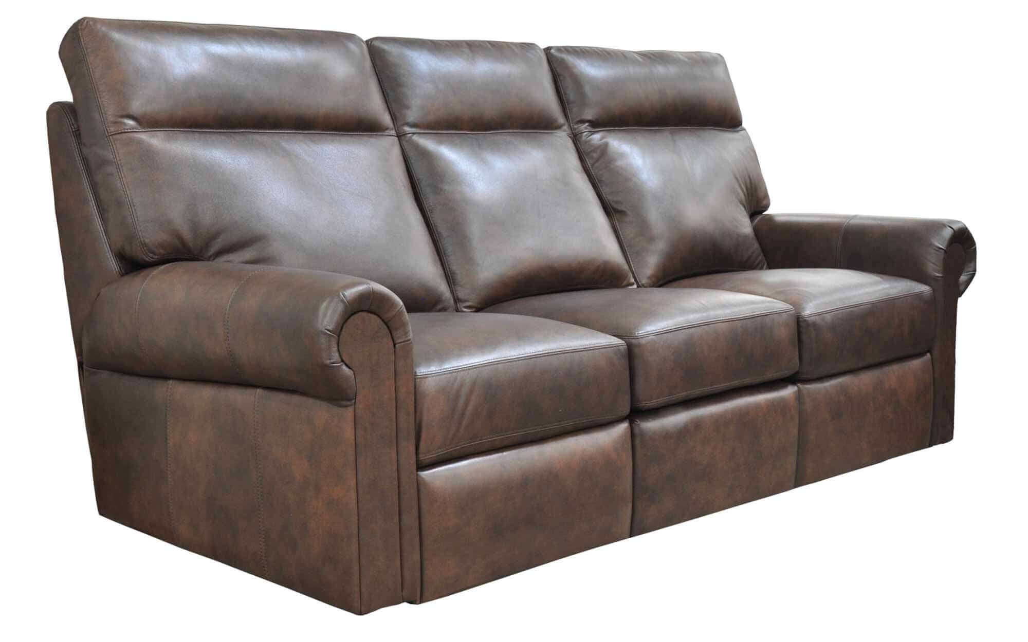 Logic Leather Power Reclining Loveseat With Articulating Headrest